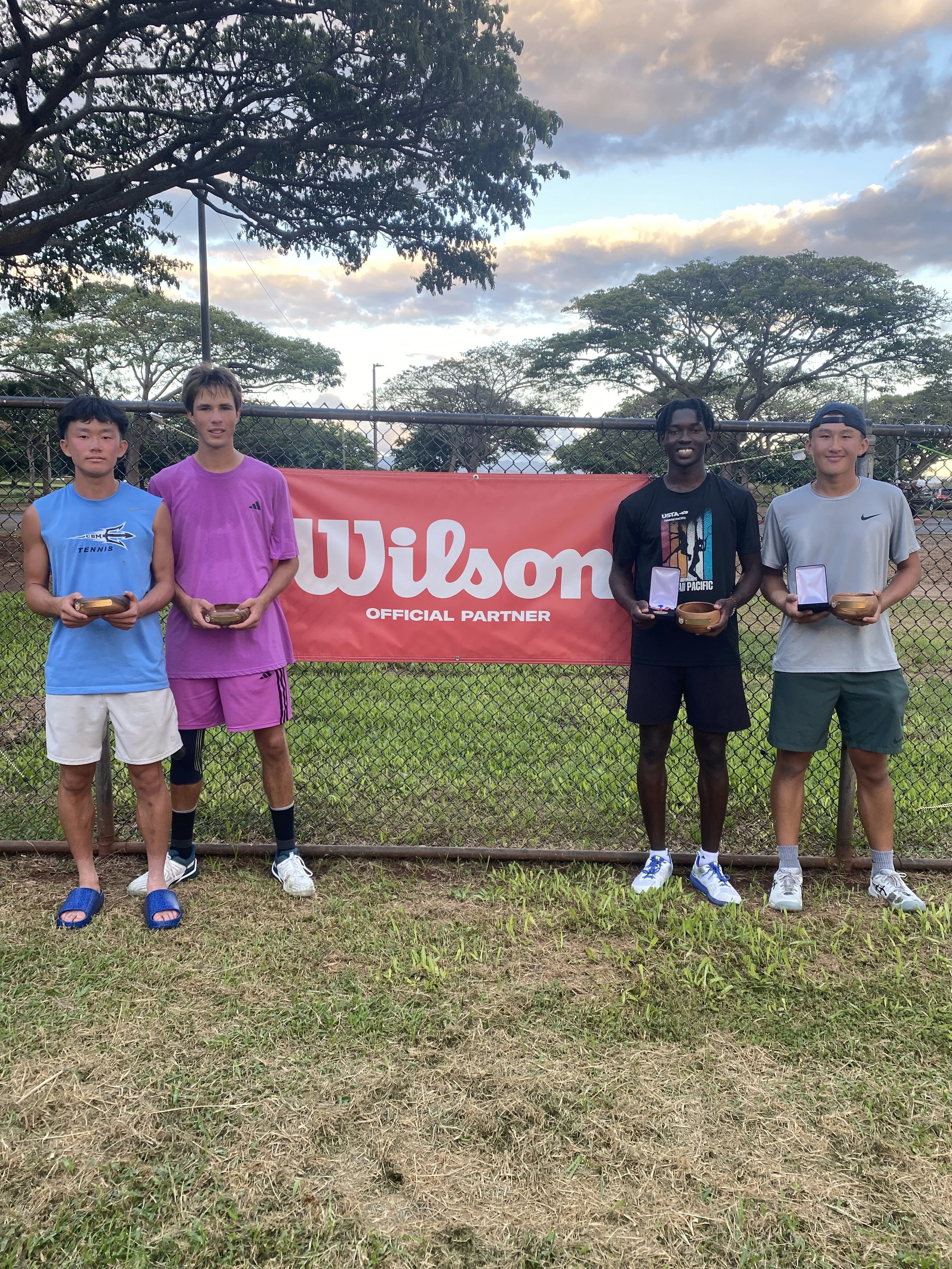 BOYS Doubles:  4th and 3rd place