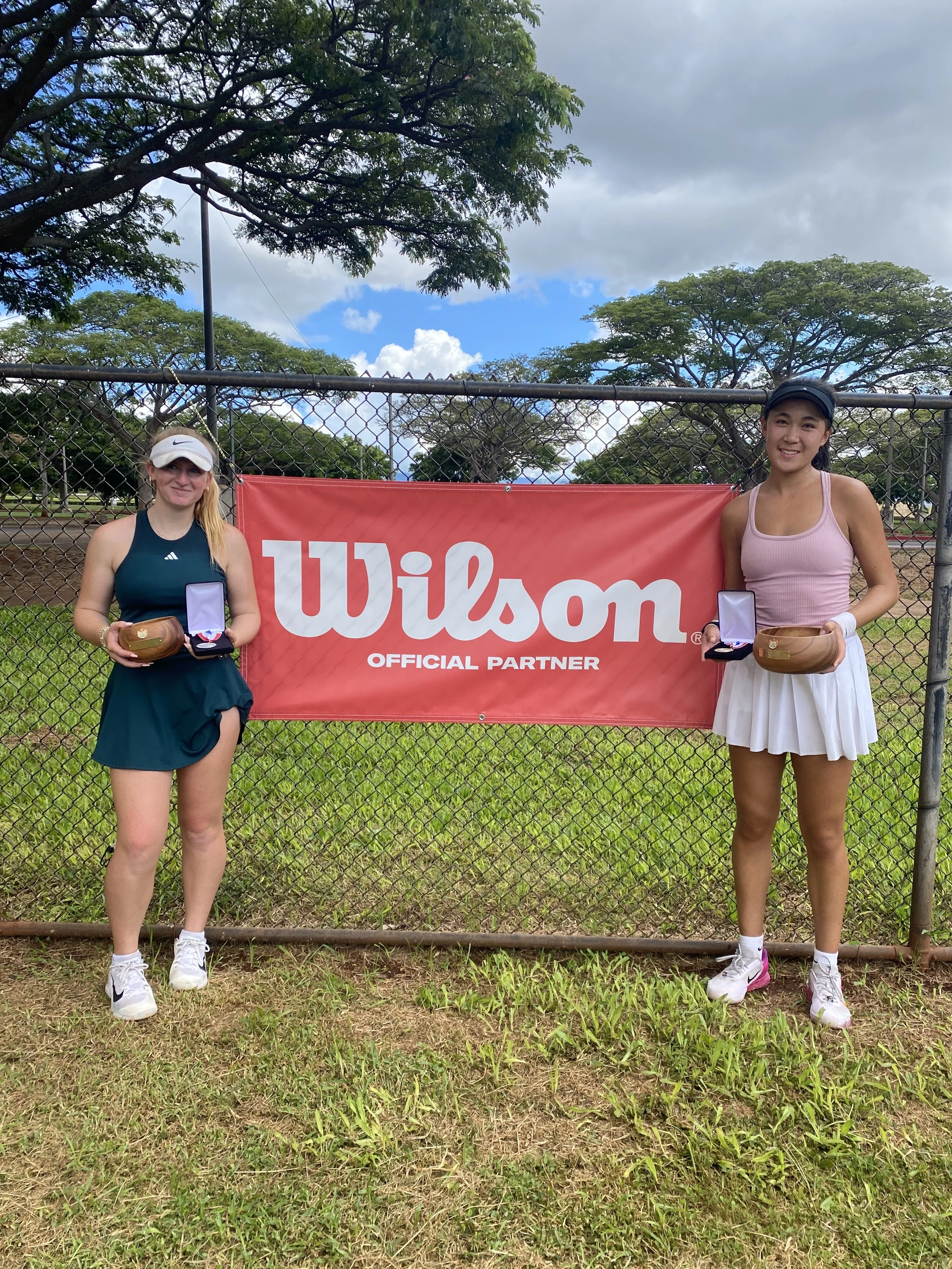 GIRLS Singles:  2nd and 1st place