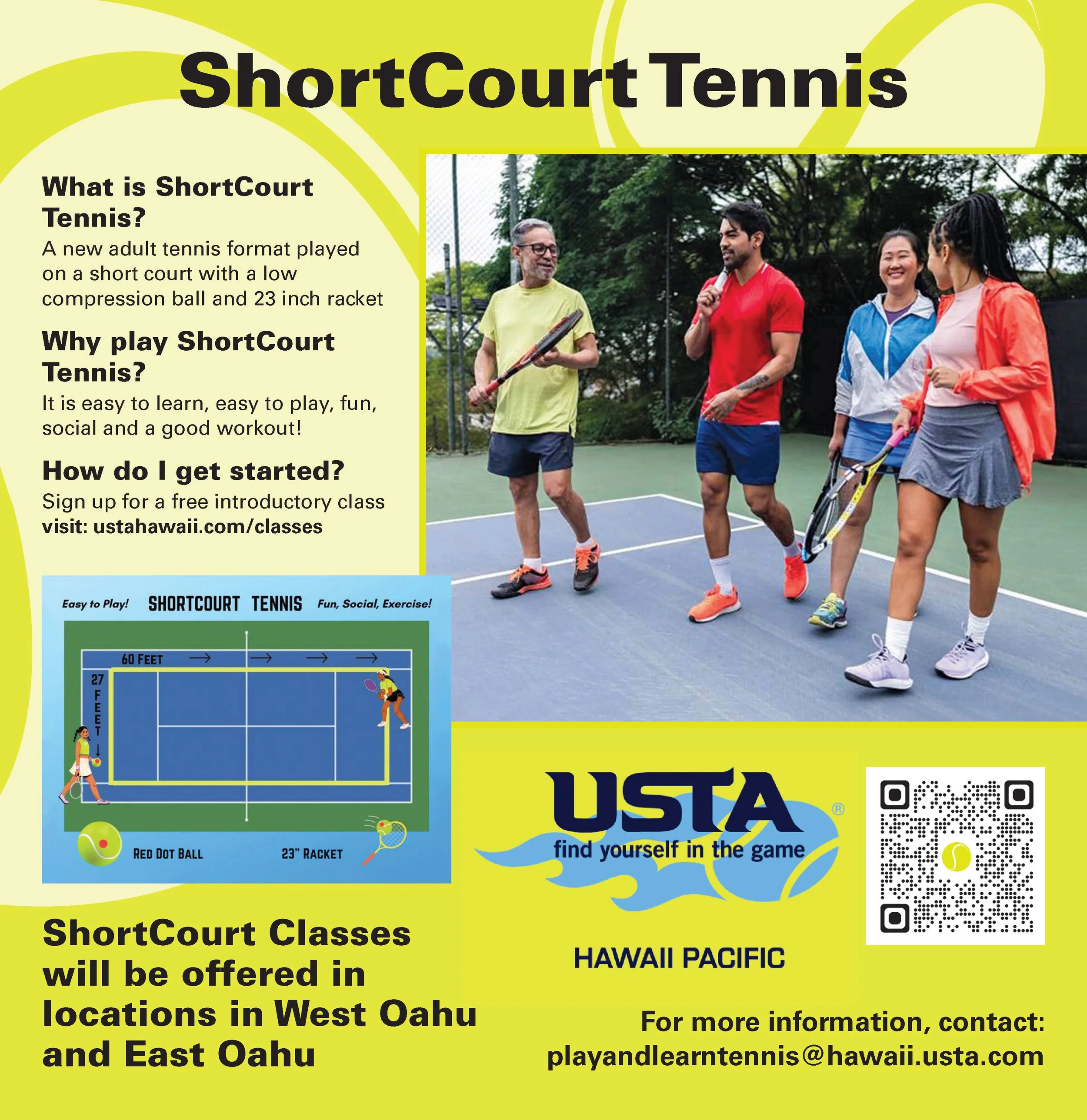 ShortCourt Tennis - USTA Hawaii Pacific