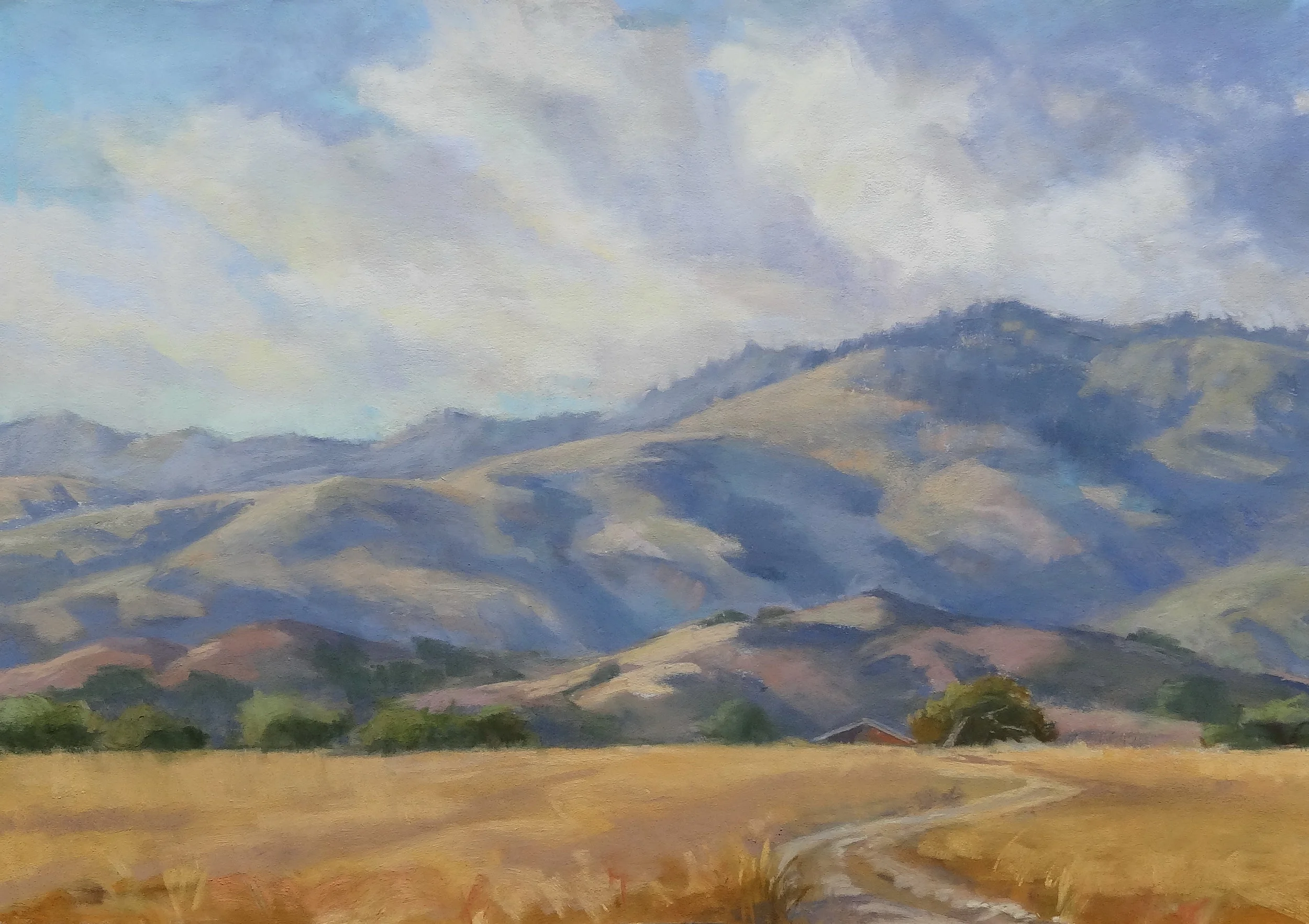 Thunderheads, Ranger Peak 12x17 pastel.JPG