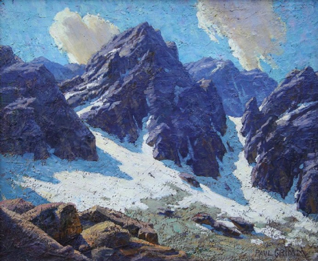 Palisades Glacier, High Sierra, Grimm