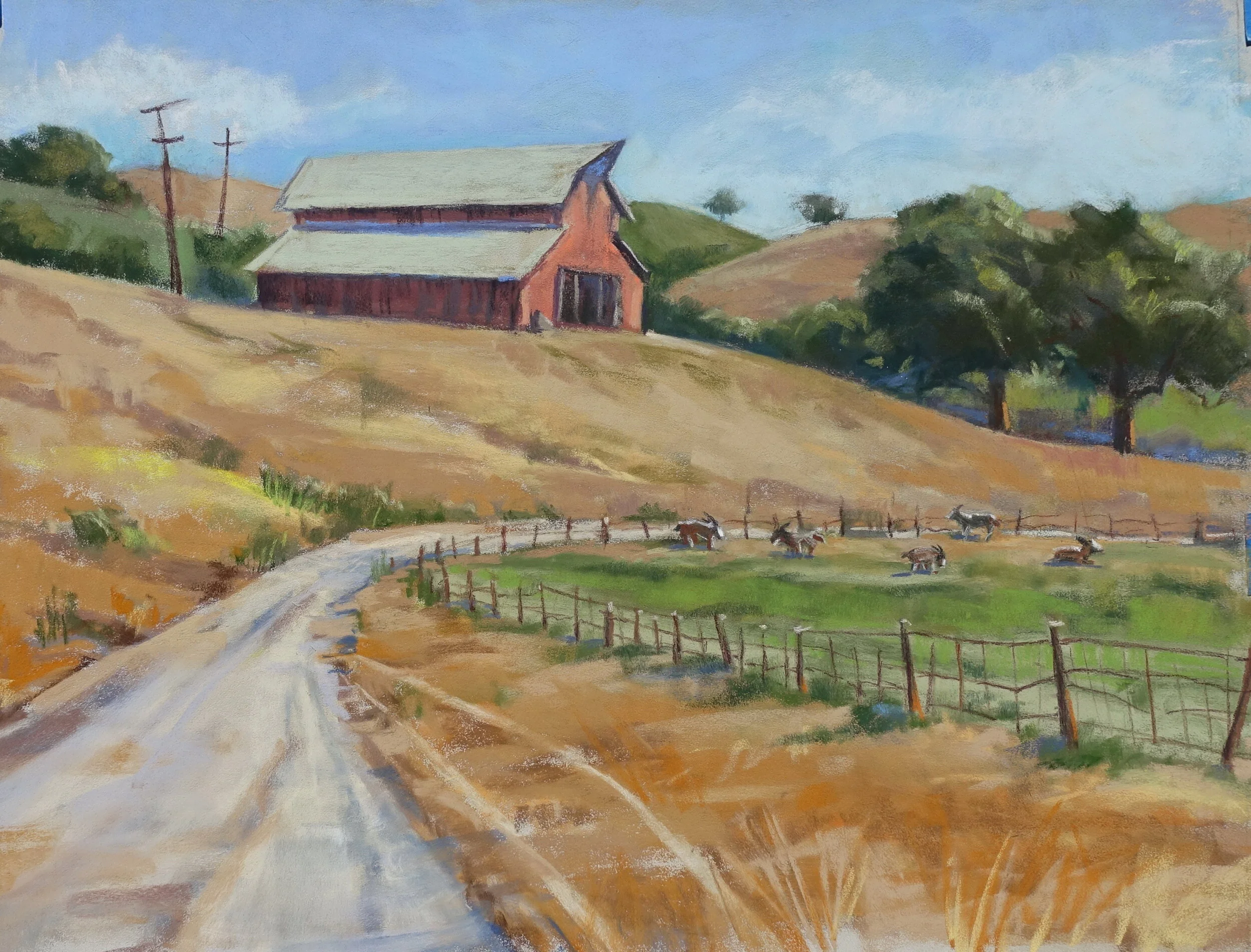 Gregersen Barn with Goats SOLD
