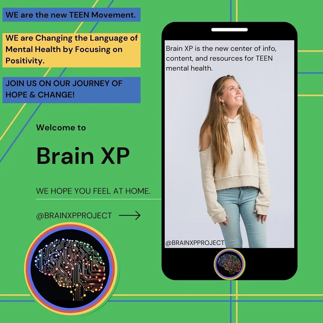 THE FUTURE OF TEEN MENTAL HEALTH IS HEREππΌ
hi everyone! it is with a grateful and blessed heart that I am announcing that our Brain XP Team will now be taking over our instagram account:) π§ 
I am not going anywhere as I will definitely be involve