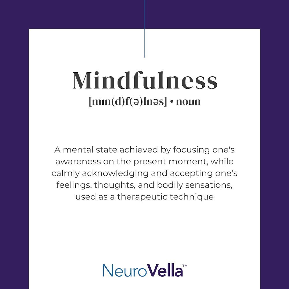 Mindfulness has been studied to boost working memory, increase focus, and sustained attention. 🧠🧘🏻&zwj;♀️ come to NeuroVella and practice Mindfulness today! 
For additional resources look into
@amishipjha who has been working in the field for year