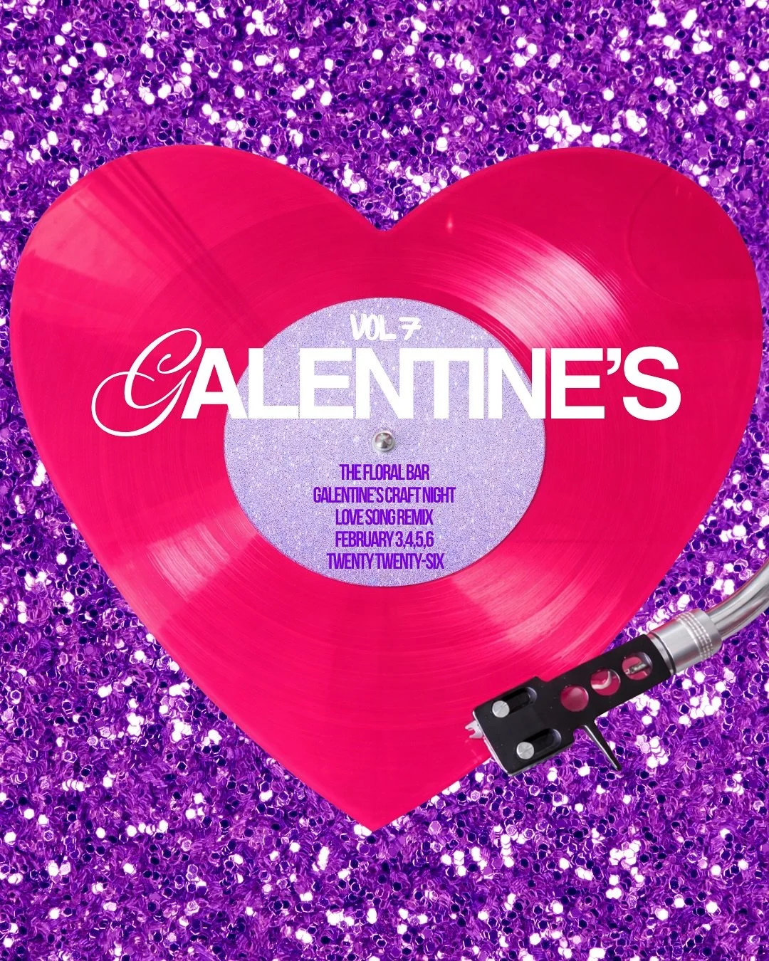 GALENTINE&rsquo;S 2026💖💜🎶
It&rsquo;s a LOVE SONG REMIX 🎶💖
This is your sign to grab your besties and make it a night 💐✨
All the girly vibes, aka the cutest flower arranging nights with your favorite people 💐✨
Our SEVENTH ANNUAL fastest selling