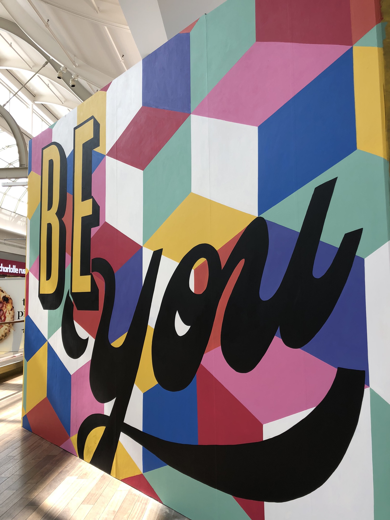 Tillys Opening Store "Be You" Mural in Natick Mall