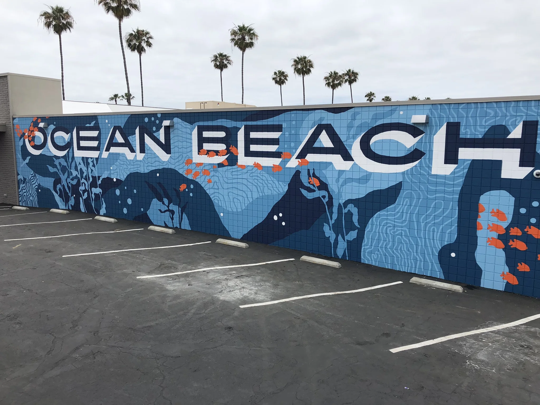 Ocean Beach Under Water Mural on San Diego Target