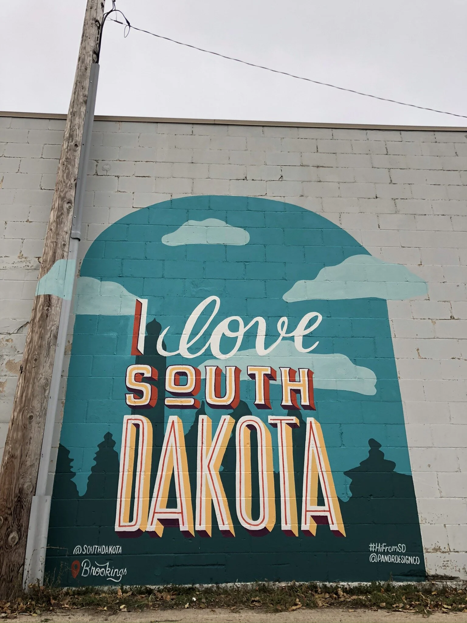I love South Dakota Outdoor Mural 