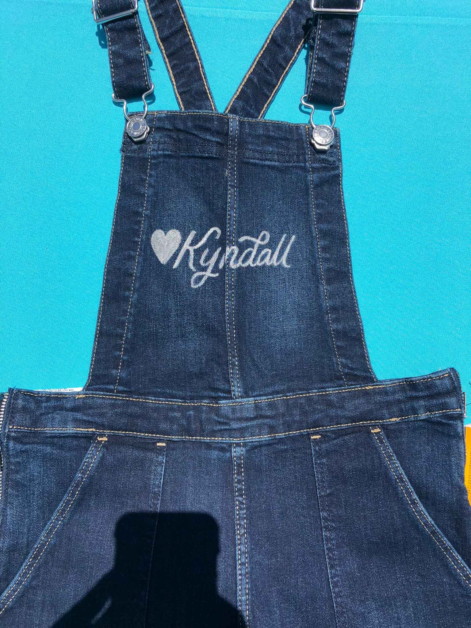 Kyndall overalls custom lettering.jpg