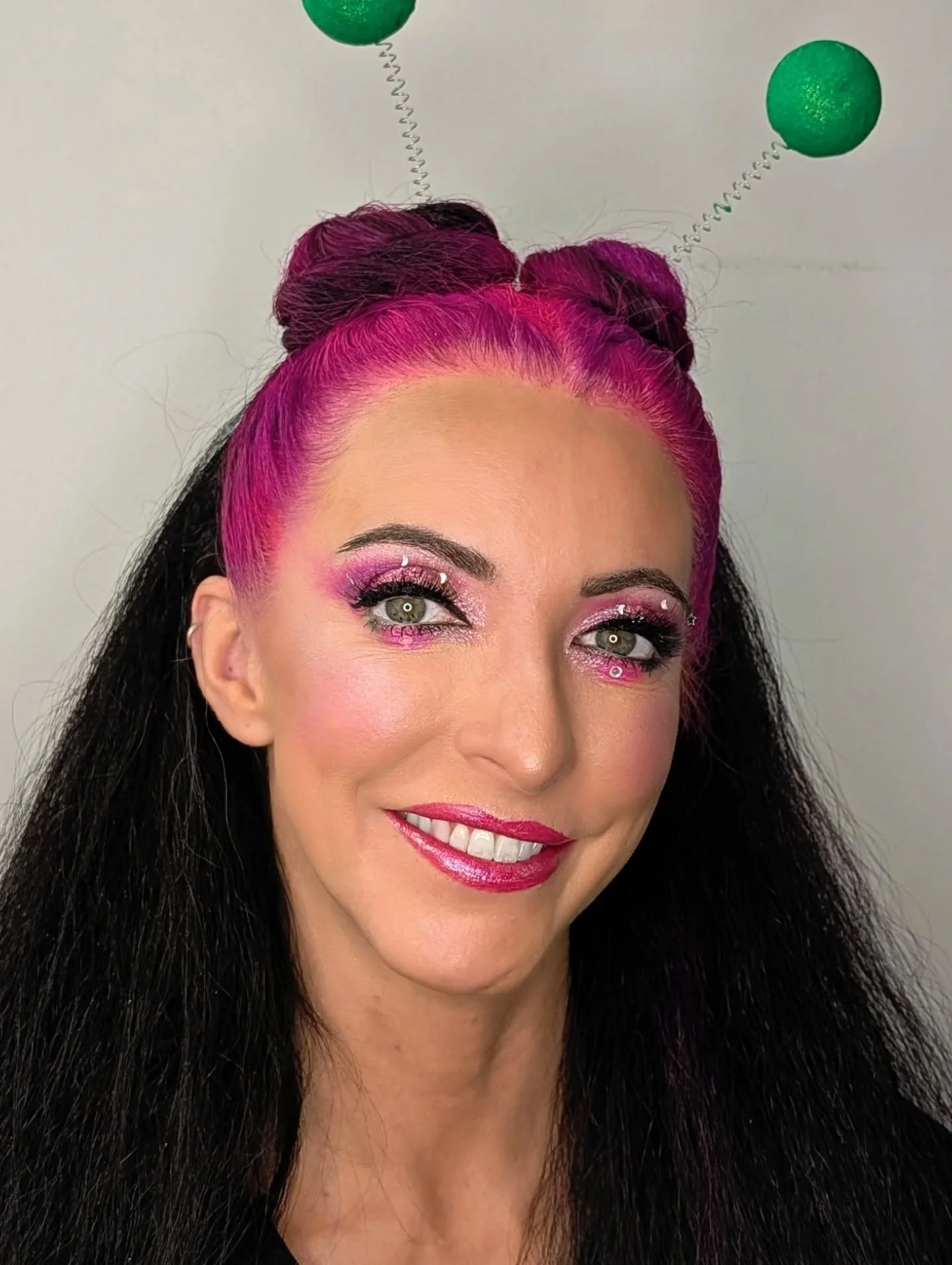 My lovelies Amanda + Lisa from @fredastaireboise for an international Ballroom Dance competition.

Ballroom makeup is theater. 💃

These bold statement looks are designed for impact &mdash; saturated color, strong structure &amp; details that hold un