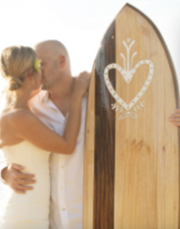 Custom Wood Surfboards to Commemorate your Wedding