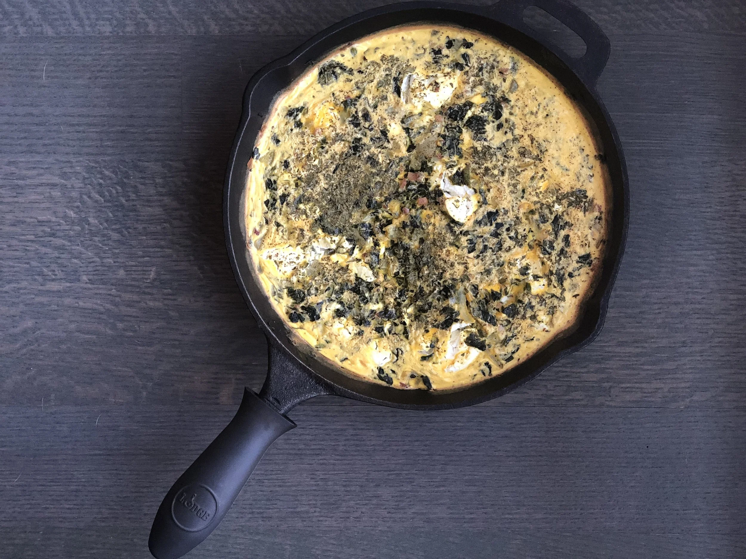 Creamy Spinach Artichoke Egg Bake