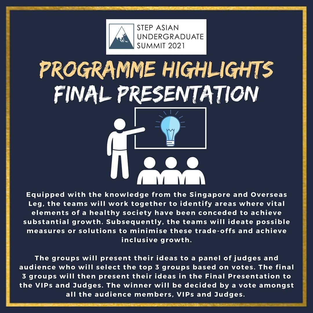 Tomorrow is the last day of AUS! One of the programme highlights is the Final Presentation where the top 3 teams will present their ideas to the judges, VIPs and audiences. 😀😉 We hope the teams are all ready and prepared for their presentations tom