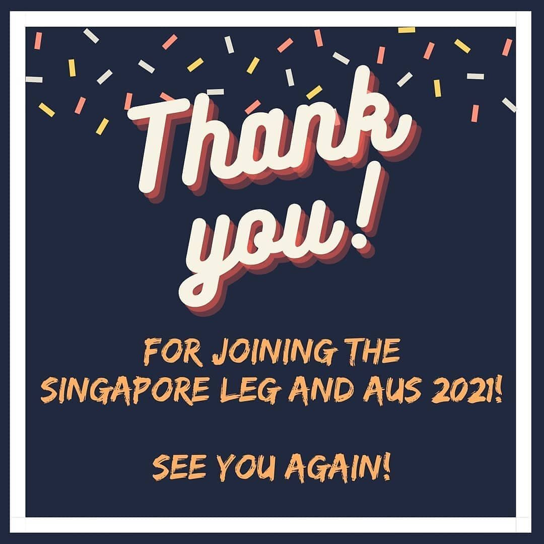 Thank you for joining the Singapore Leg and AUS 2021! 👏 We hope that everyone learned a lot from one another, made friends across different countries and enjoyed AUS! 😊🤩 

Here are the pictures of some of the groups of the Singapore Leg! 🖼 We hop