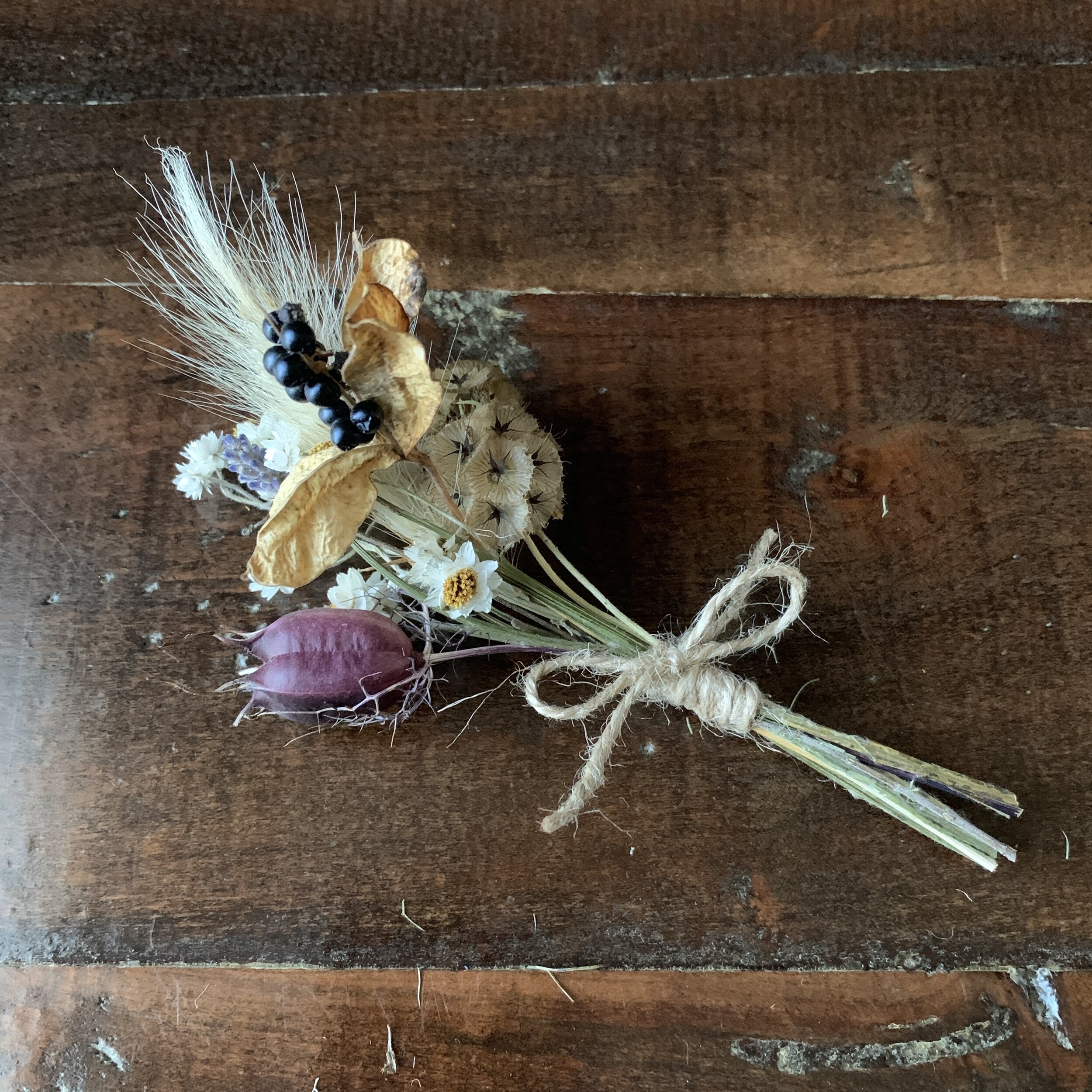 Mini Dried Flower Bouquets — STILL WATERS FARM AND GARDENS