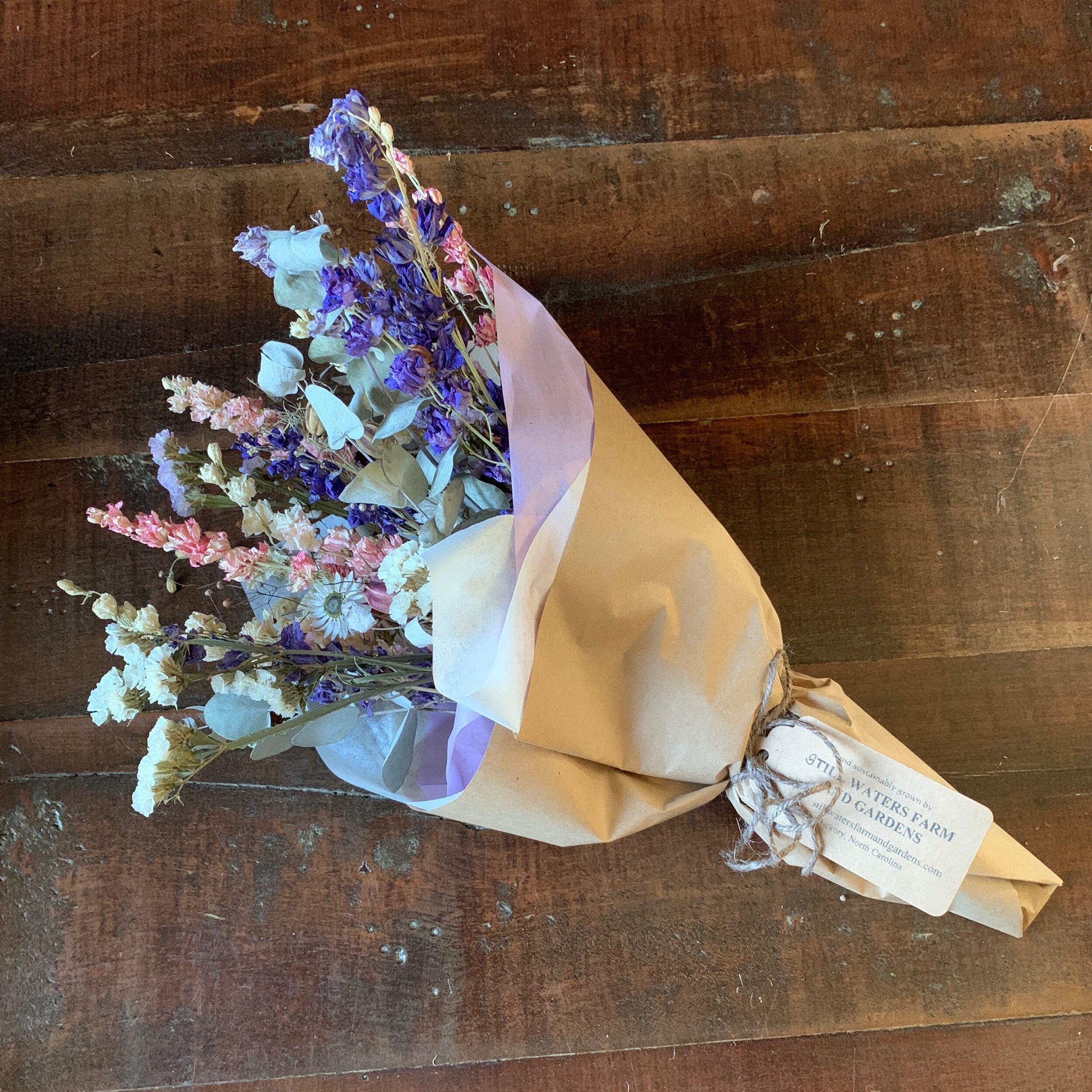 The Winter White Dried Bouquet – Harmony Harvest Farm