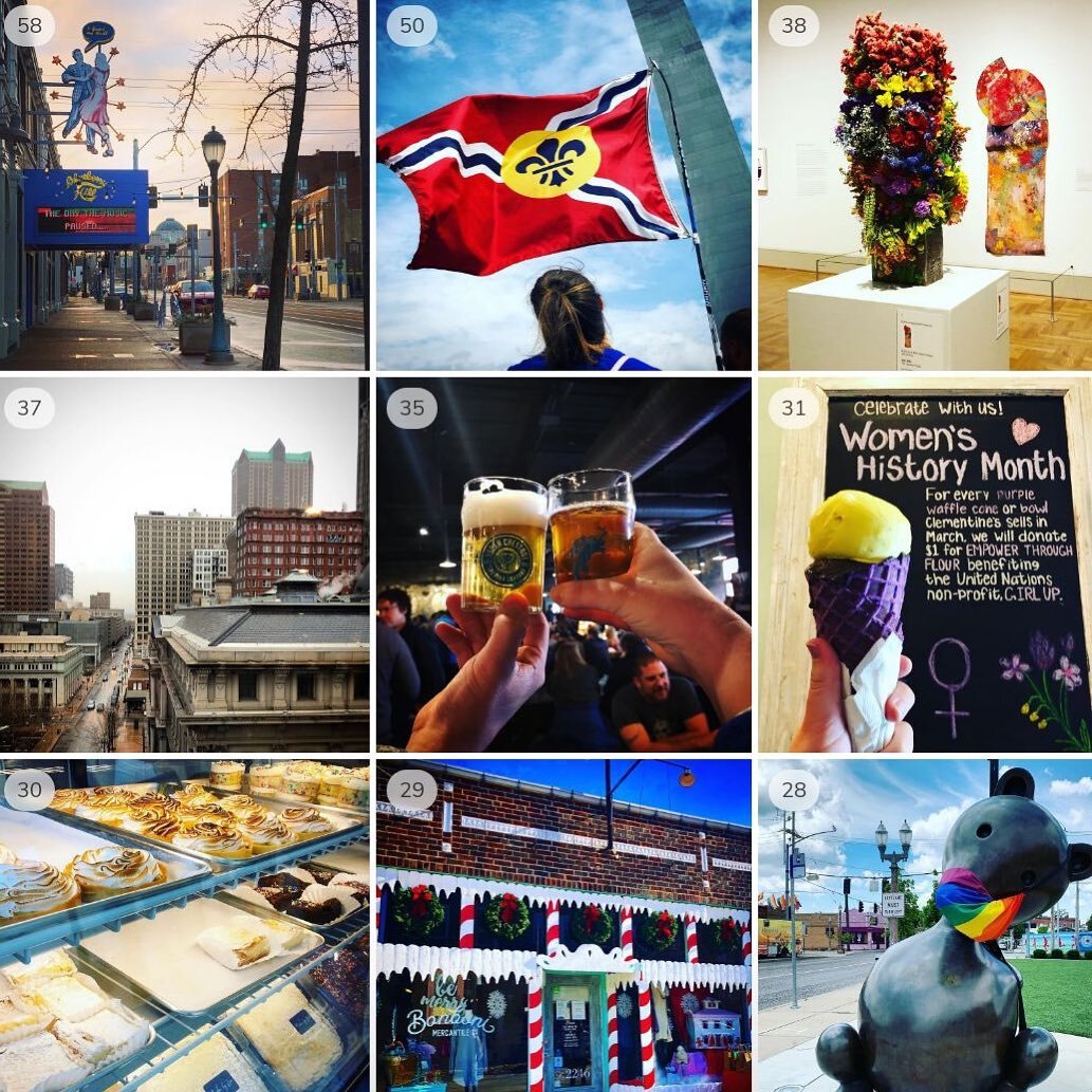 Joining the top 9 bandwagon! Thanks for all the love - we&rsquo;re looking forward to sharing more of the best of St. Louis this year! Happy New Year! ❤️⚜️💙