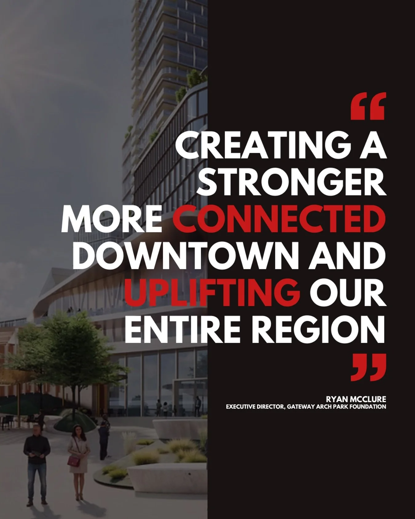 Raise your hand if you&rsquo;re incredibly excited about the potential @gatewayarchpark&rsquo;s plans for the Millennium Hotel property for our region! 🙋&zwj;♀️