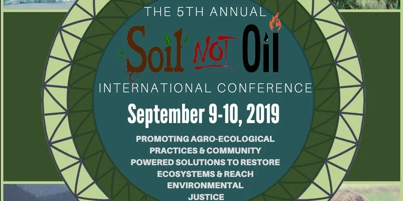 FRG Invited to speak at the 2019 Soil Not Oil Conference, 9/9-10/2019