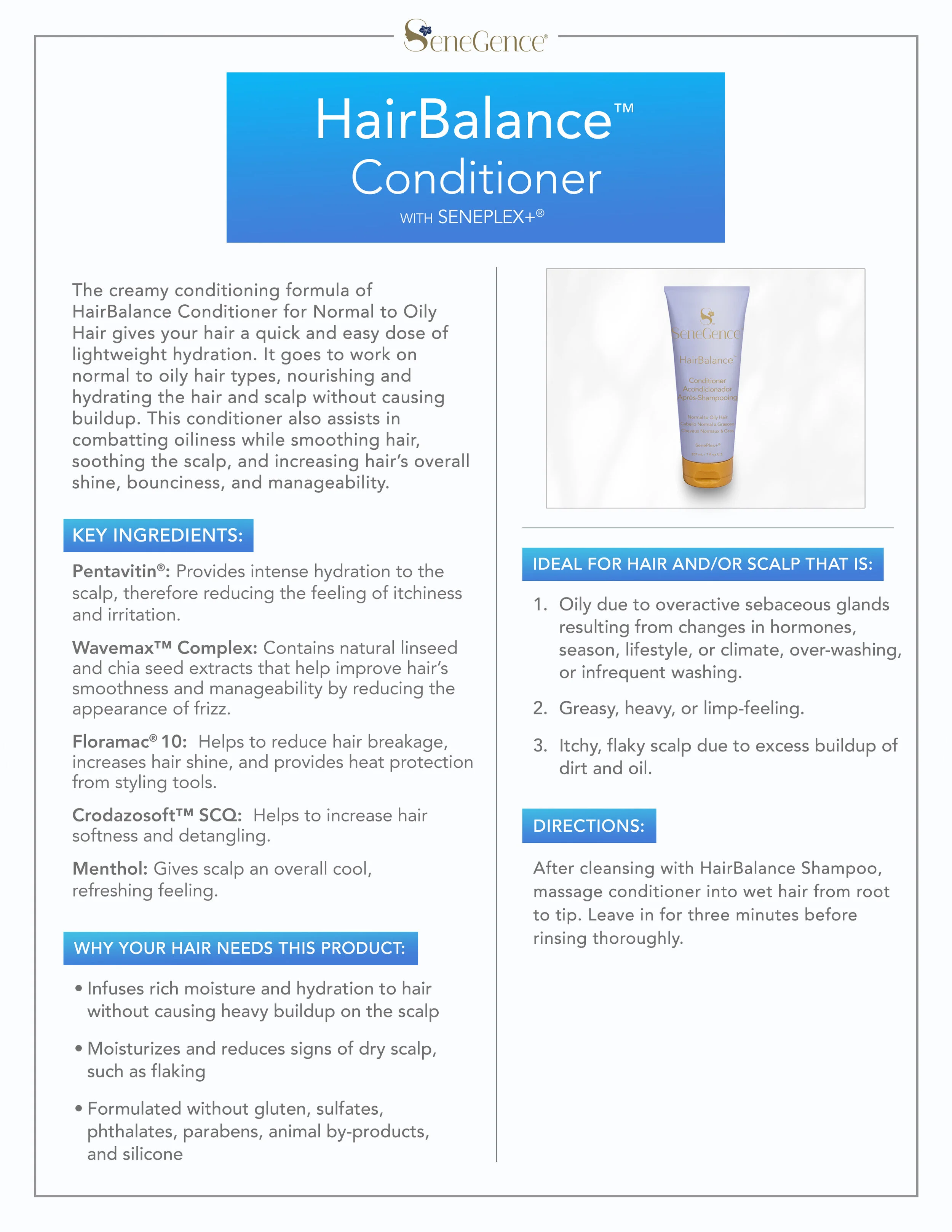 HairBalance Normal to Oily Conditioner | Ashley Cejka