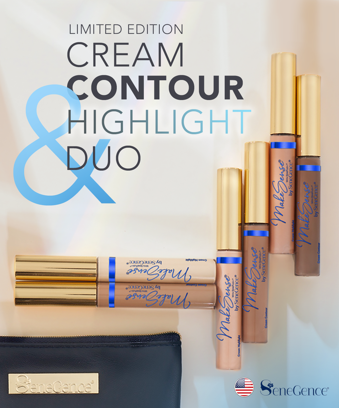 Deep MakeSense Cream Contour &amp; Highlight Duo