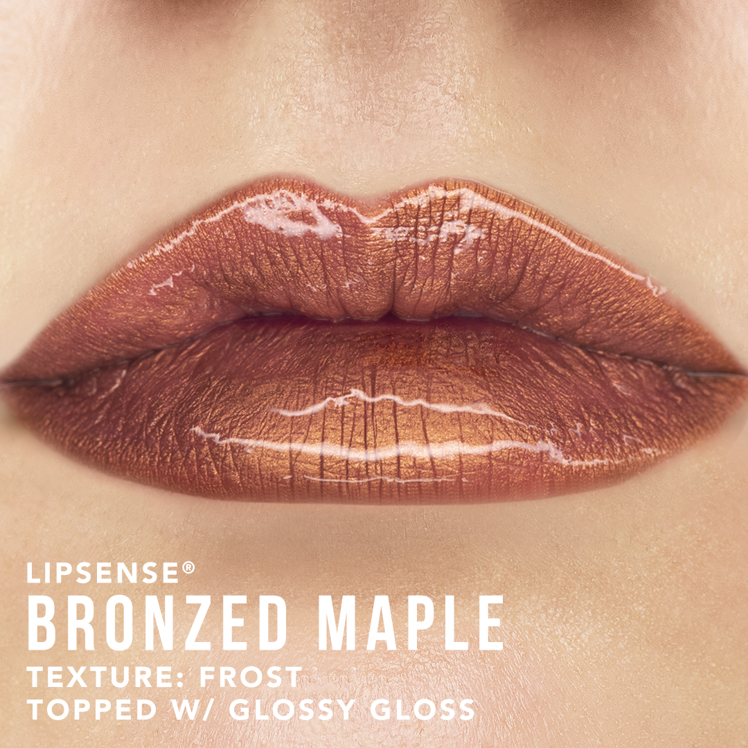 Bronzed Maple Mini LipSense Iced Neutrals SeneGence Collection Fifteen Hats Light.png