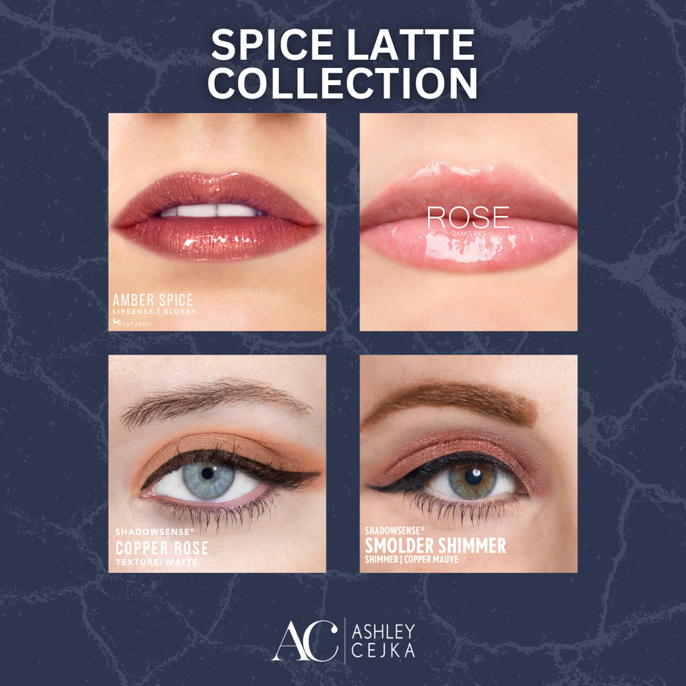 Spice Latte Ready-in-Five Makeup Collection SeneGence Ashley Cejka Looks.png