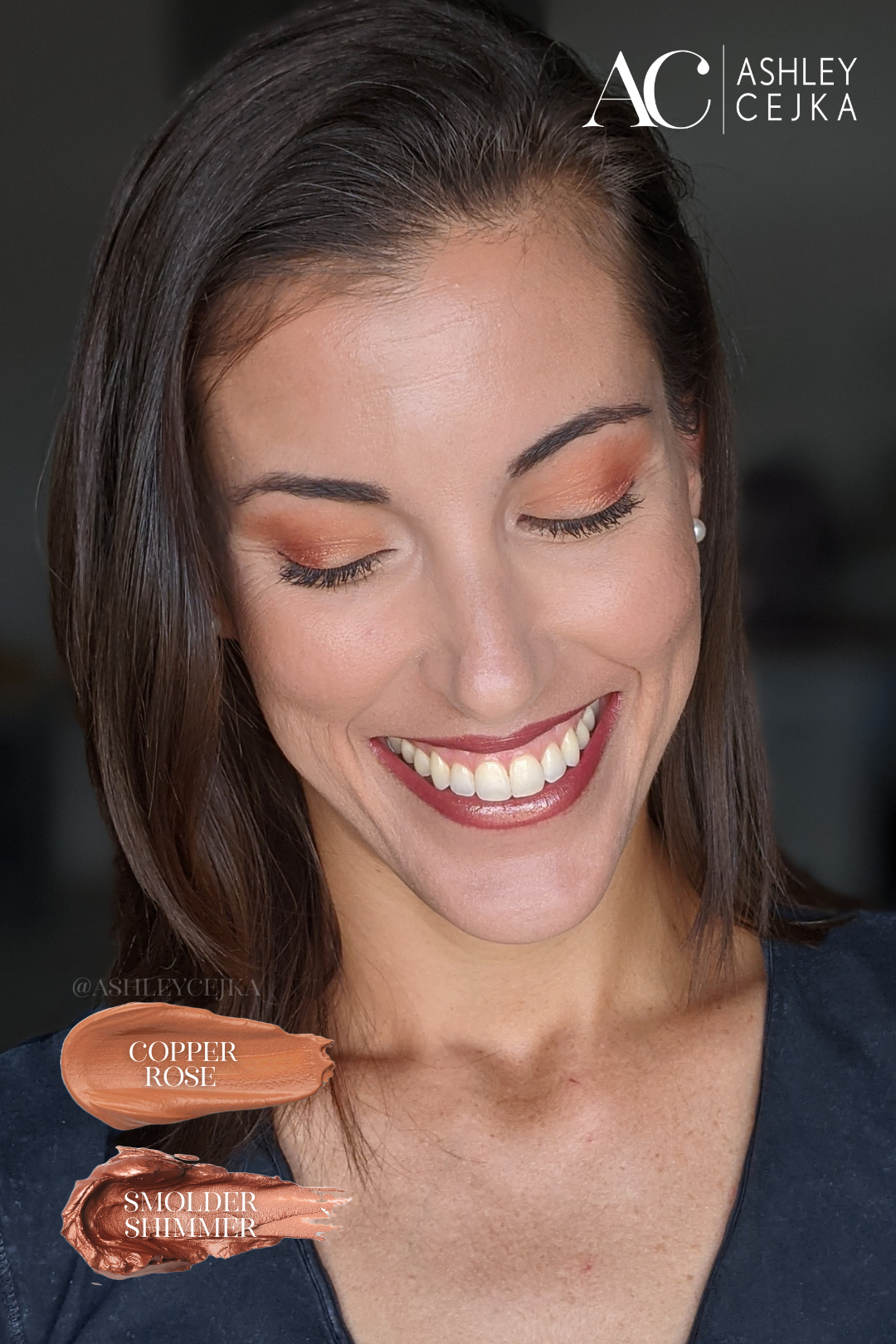 Copper Rose ShadowSense Smolder Shimmer ShadowSense Amber Spice LipSense with Rose Gloss SeneGence Ashley Cejka Spice Latte Ready in 5 Collection.png
