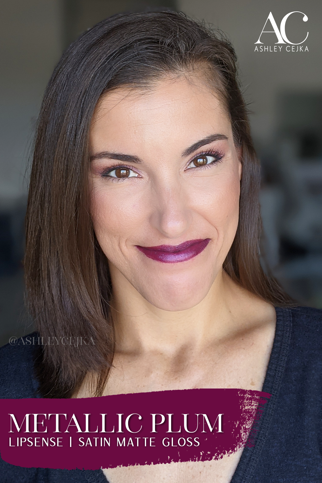 Metallic Plum LipSense with Satin Matte Gloss SeneGence Ashley Cejka 2.png