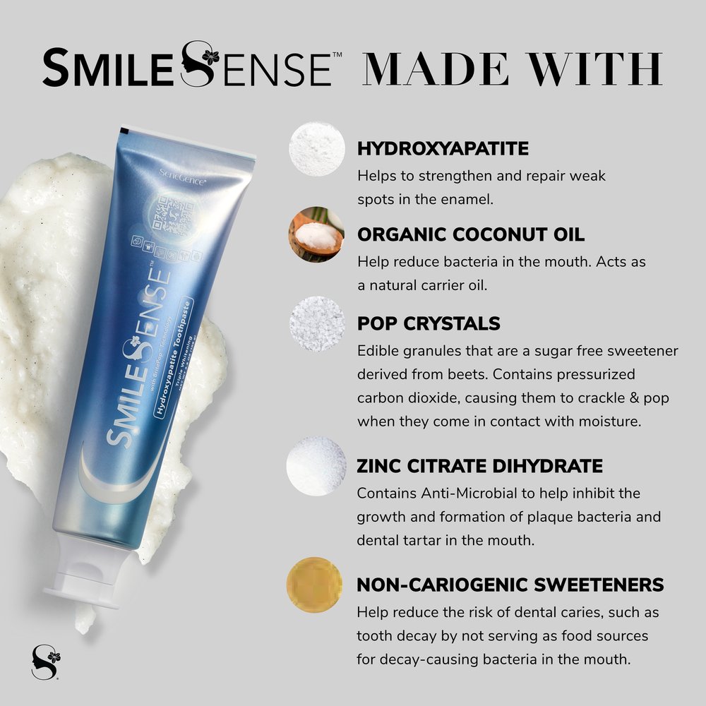 SmileSense Hydroxyapatite Toothpaste Key Ingredients SeneGence Ashley Cejka.jpg