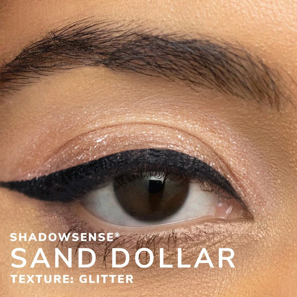 sa コスメ Sand Dollar Glitter ShadowSense: Pale Nude Gold Eyeshadow with