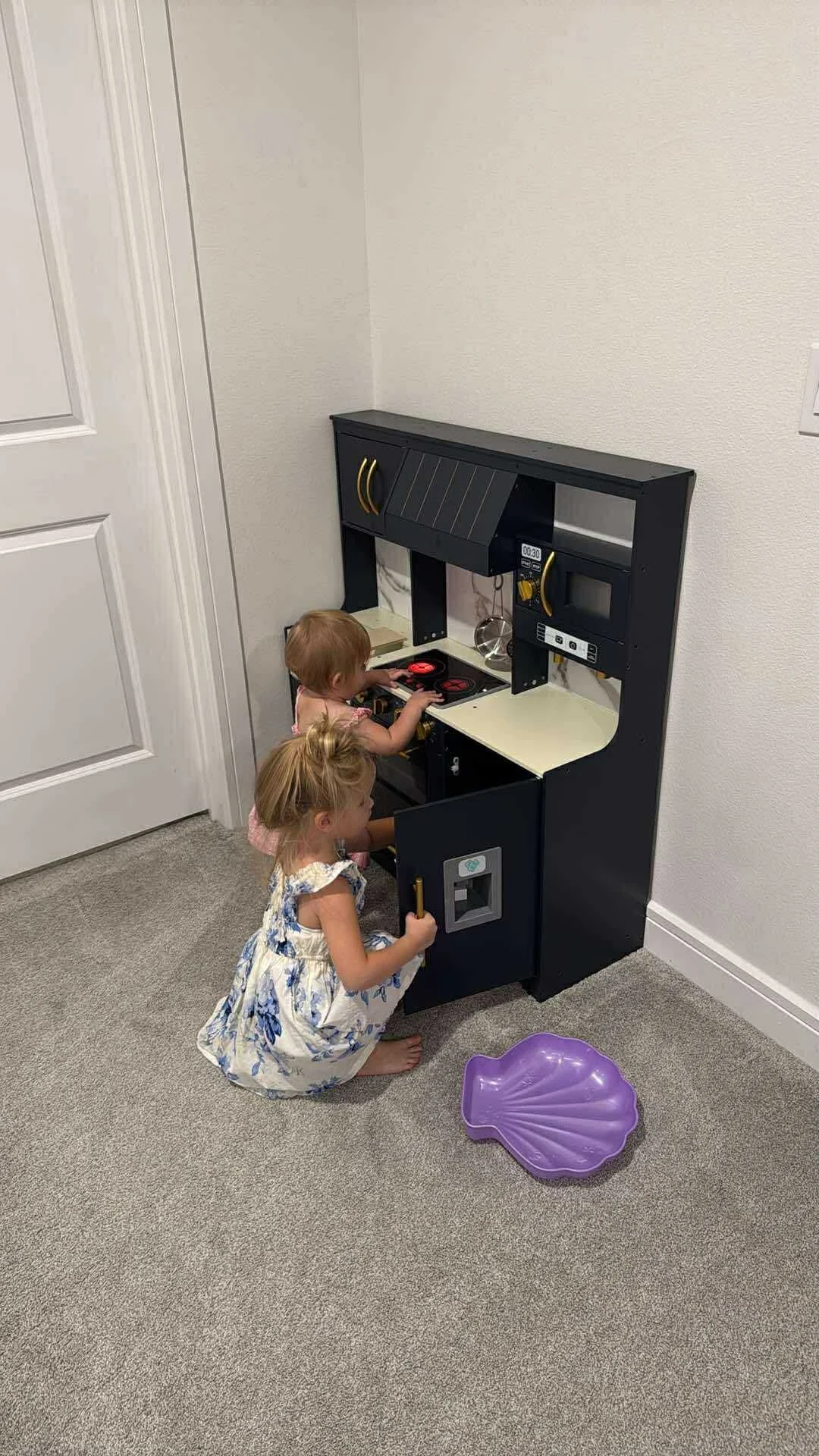I swear kids see life totally differently than we do.

We celebrated Arabella&rsquo;s 3rd birthday today and surprised her with a new play kitchen to replace the old one that literally fell apart.

When I finished putting the new one together, I thou