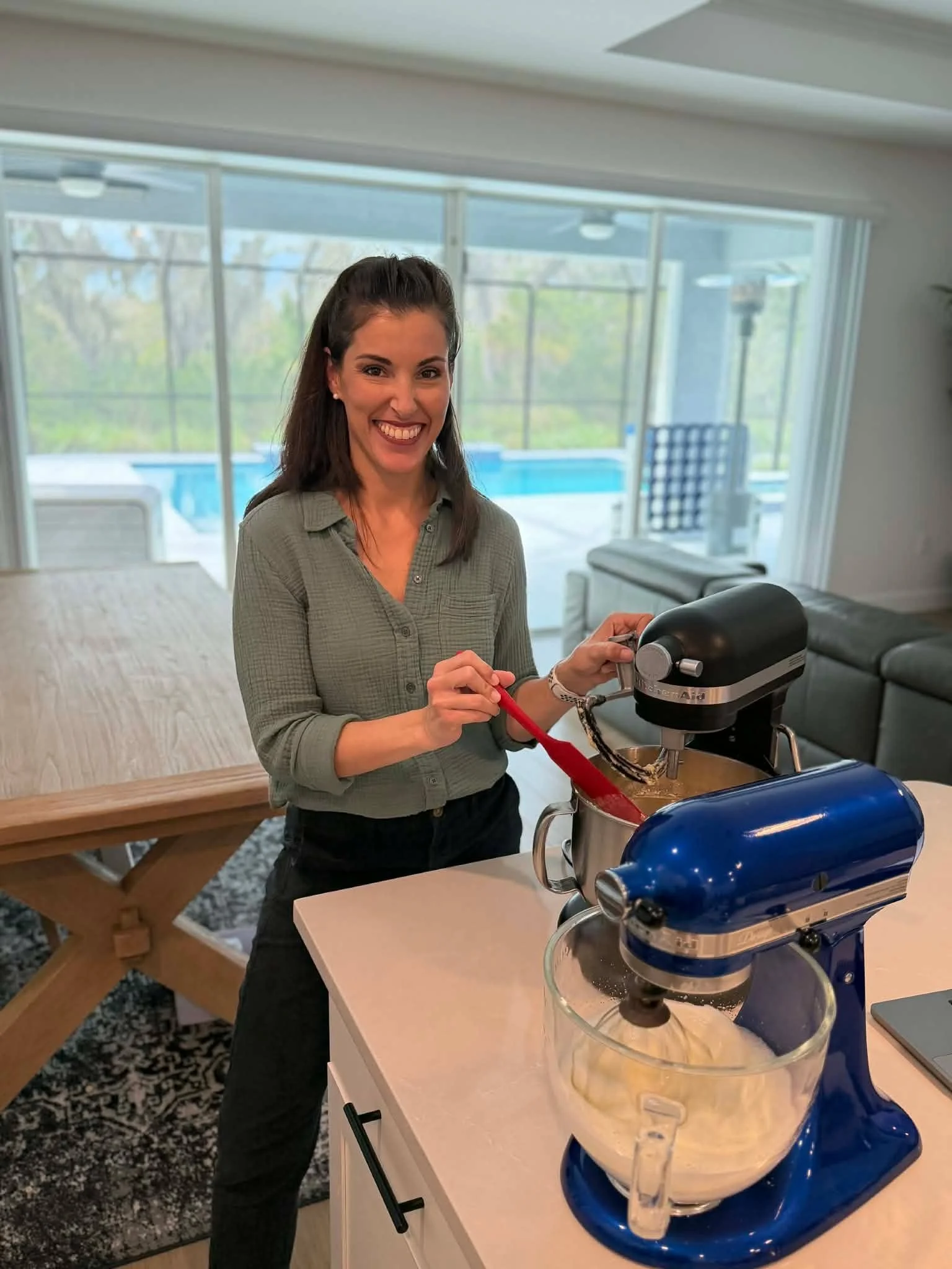 Two KitchenAid stand mixers coming in handy today for Sunday meal prep!

On the menu today:
- Freezer Buttermilk Pancakes 
- Homemade "Cheez-Its"
- Homemade Graham Crackers
- Morning Glory Muffins
- Baked Potato Soup 
- Freezer Breakfast Bu