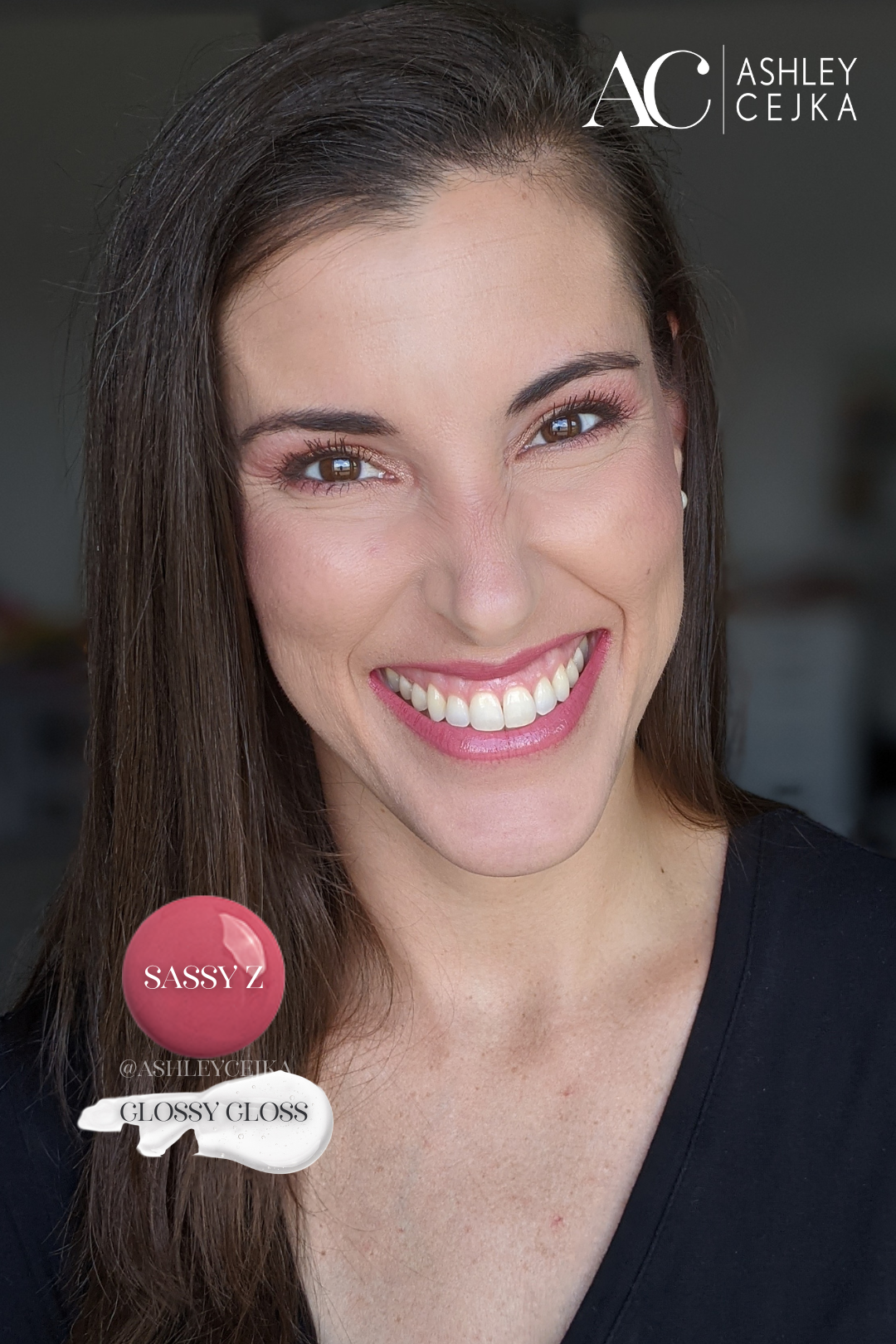 Sassy Z LipSense with Glossy Gloss SeneGence Ashley Cejka Desert Rose & Toasted Shimmer ShadowSense 2.png
