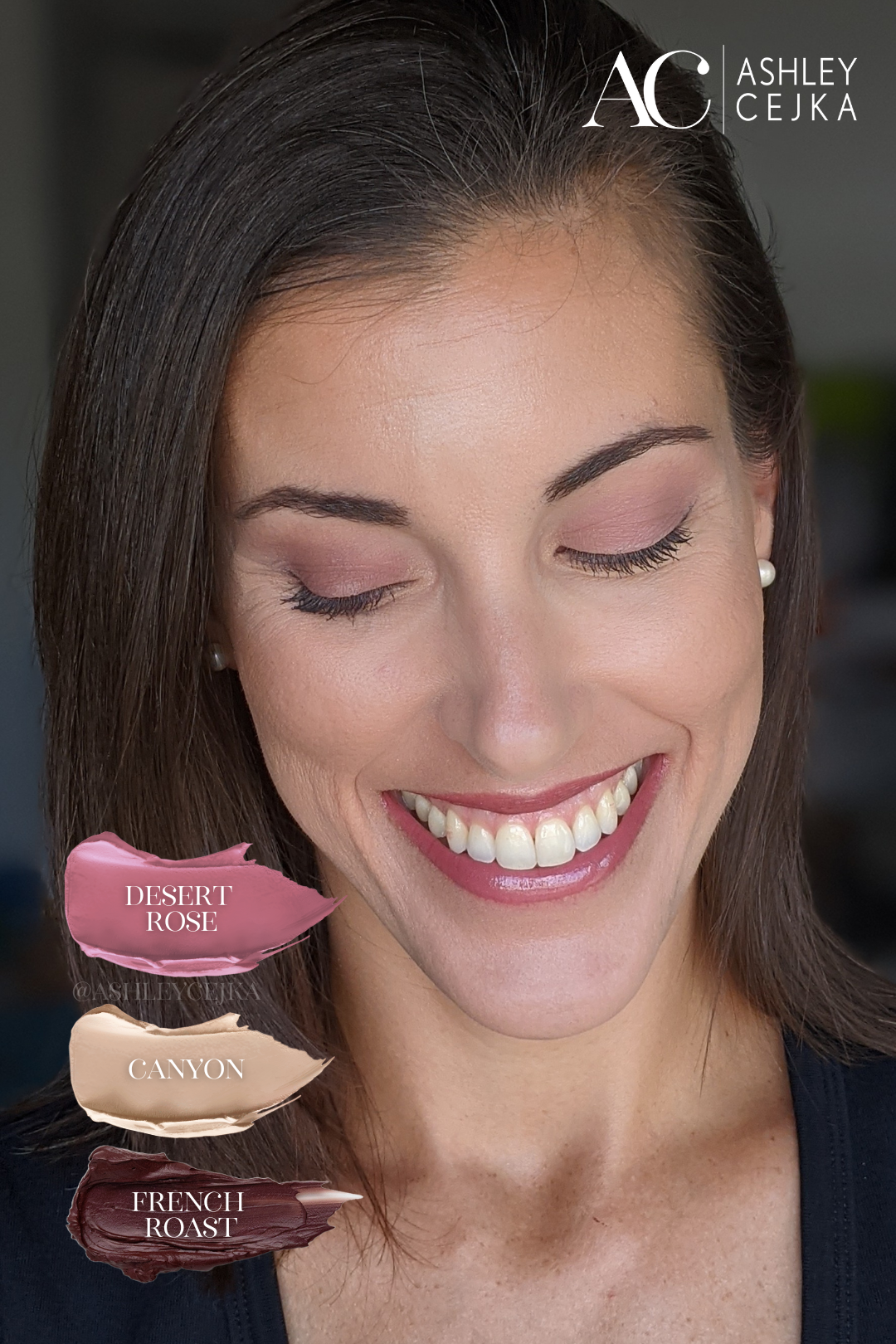 Canyon, Desert Rose, French Roast ShadowSense SeneGence Ashley Cejka Bella & Blush LipSense.png