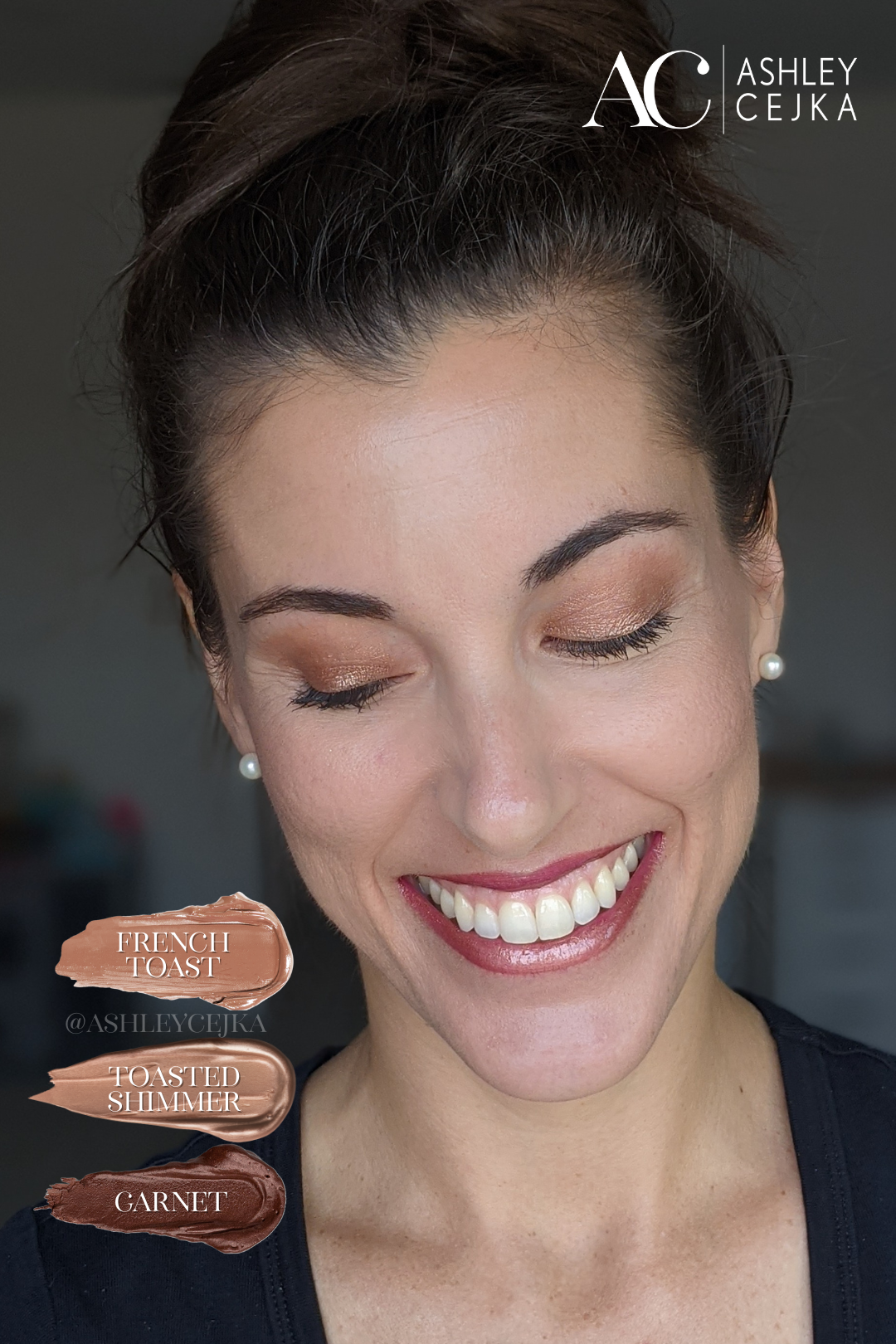 French Toast, Toasted Shimmer, and Garnet ShadowSense SeneGence Ashley Cejka 2.png