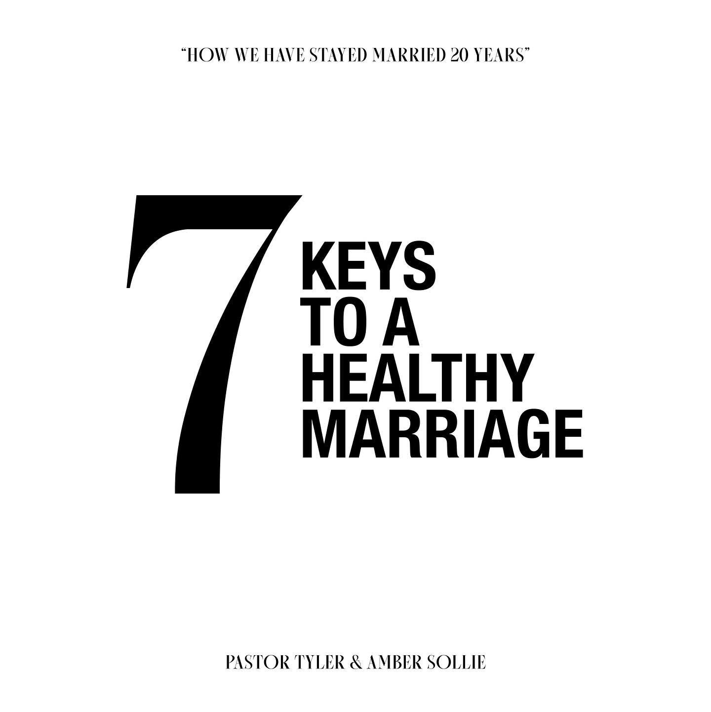 Married or navigating a relationship? 🔑👉🏼 Swipe for 7 Keys to a healthy marriage and check out &ldquo;How We Have Stayed Married 20 years&rdquo; today on the LC podcast!

lifecenter.com/podcast