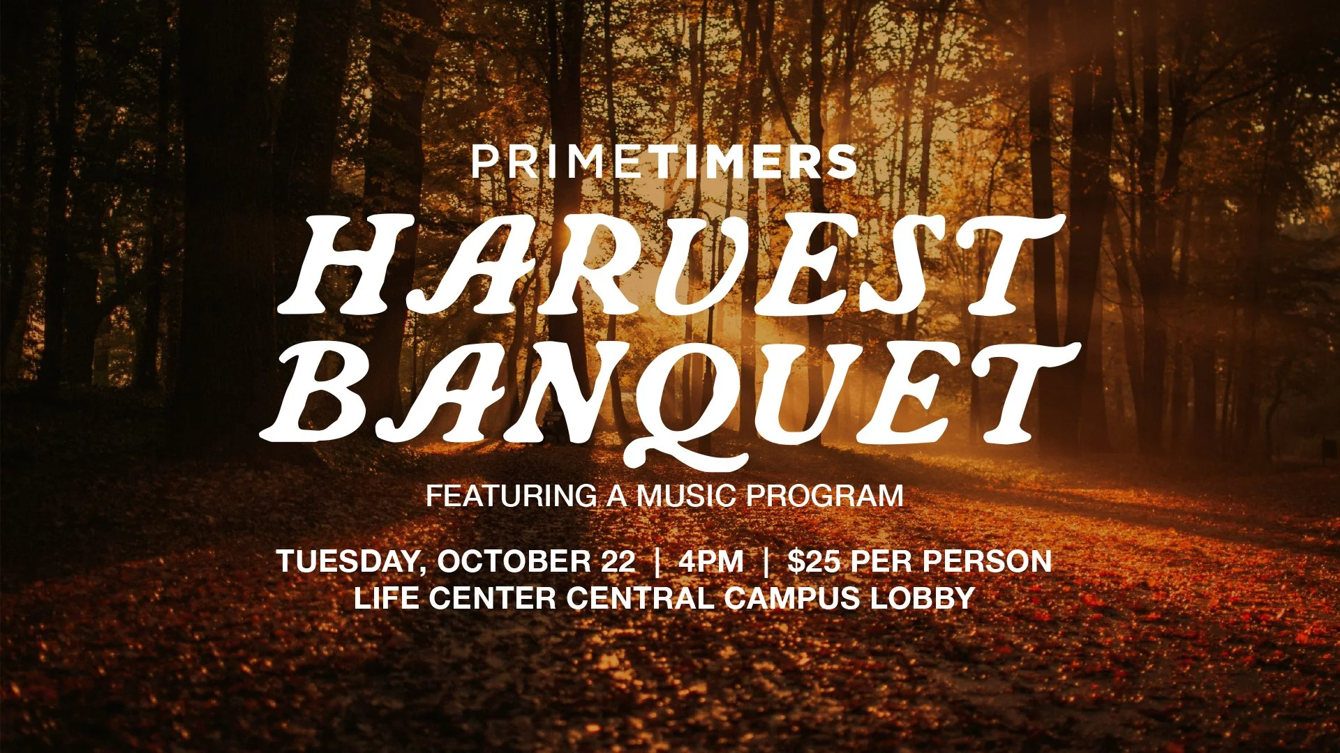 PRIME TIMERS HARVEST BANQUET