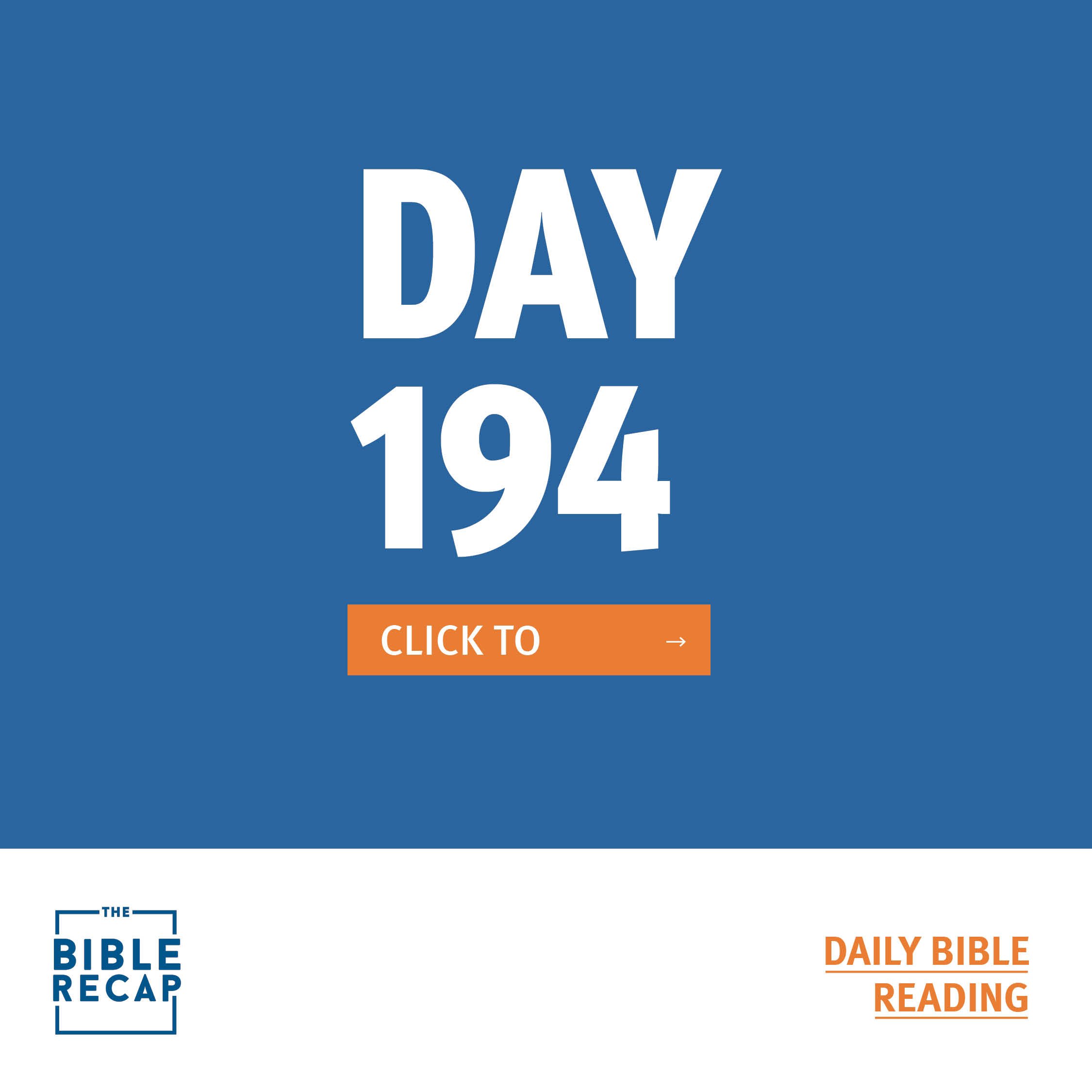 DAY ONE HUNDRED-NINETY FOUR
