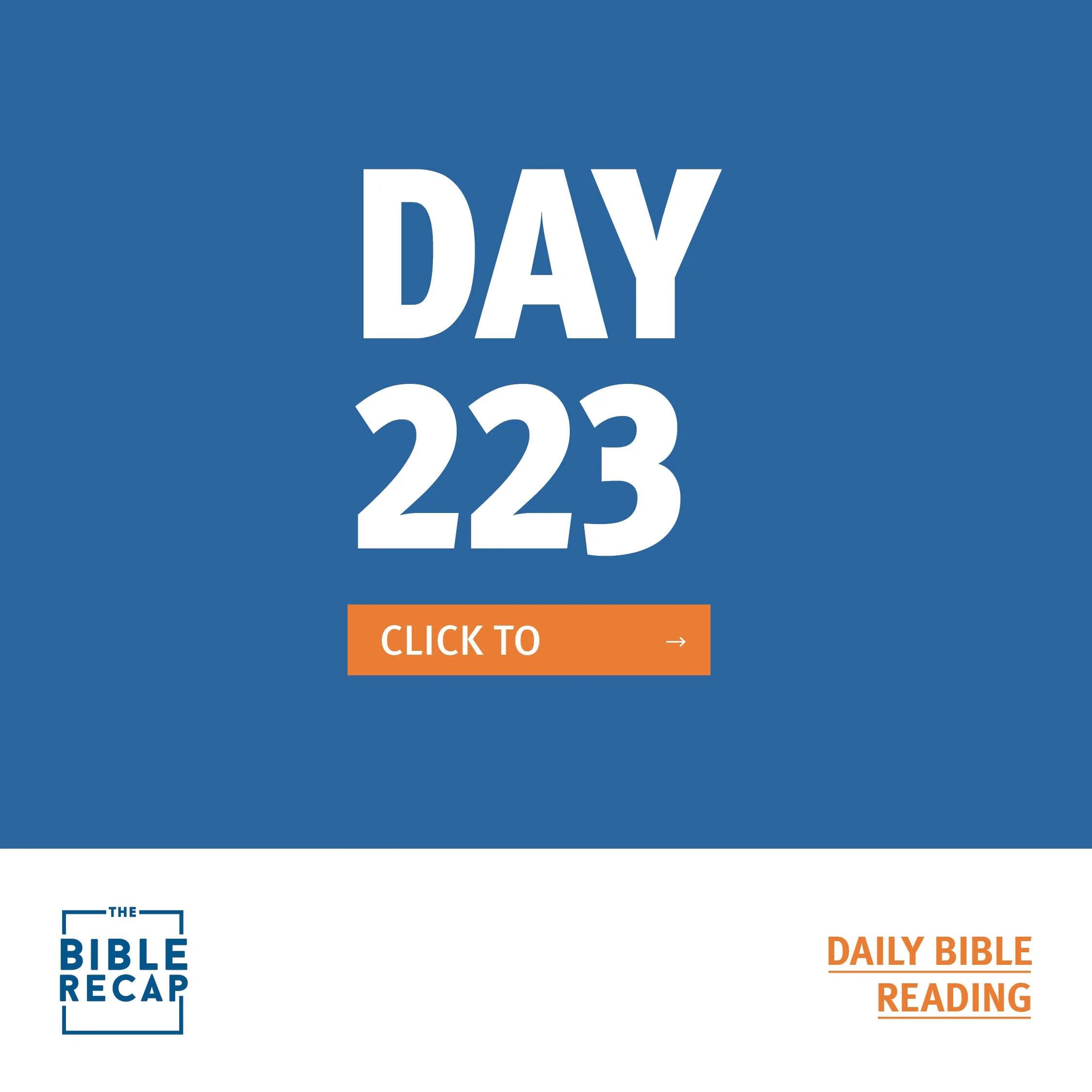 DAY TWO HUNDRED-TWENTY THREE