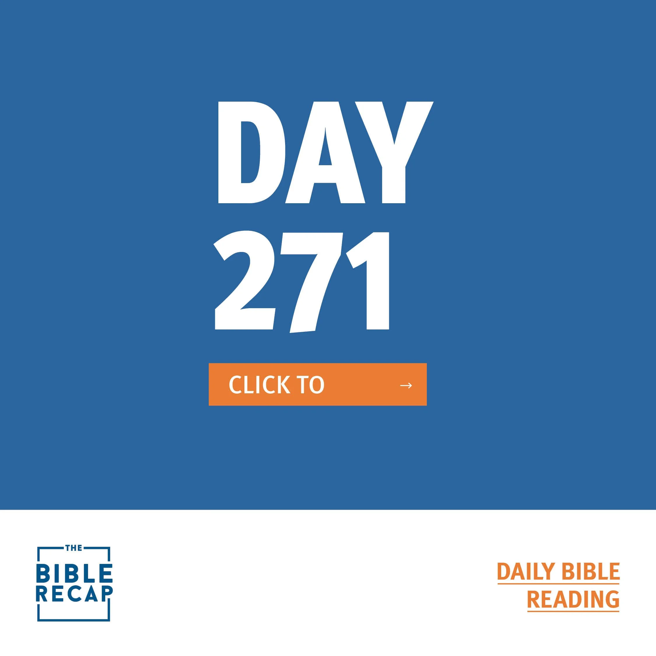 DAY TWO HUNDRED-SEVENTY ONE