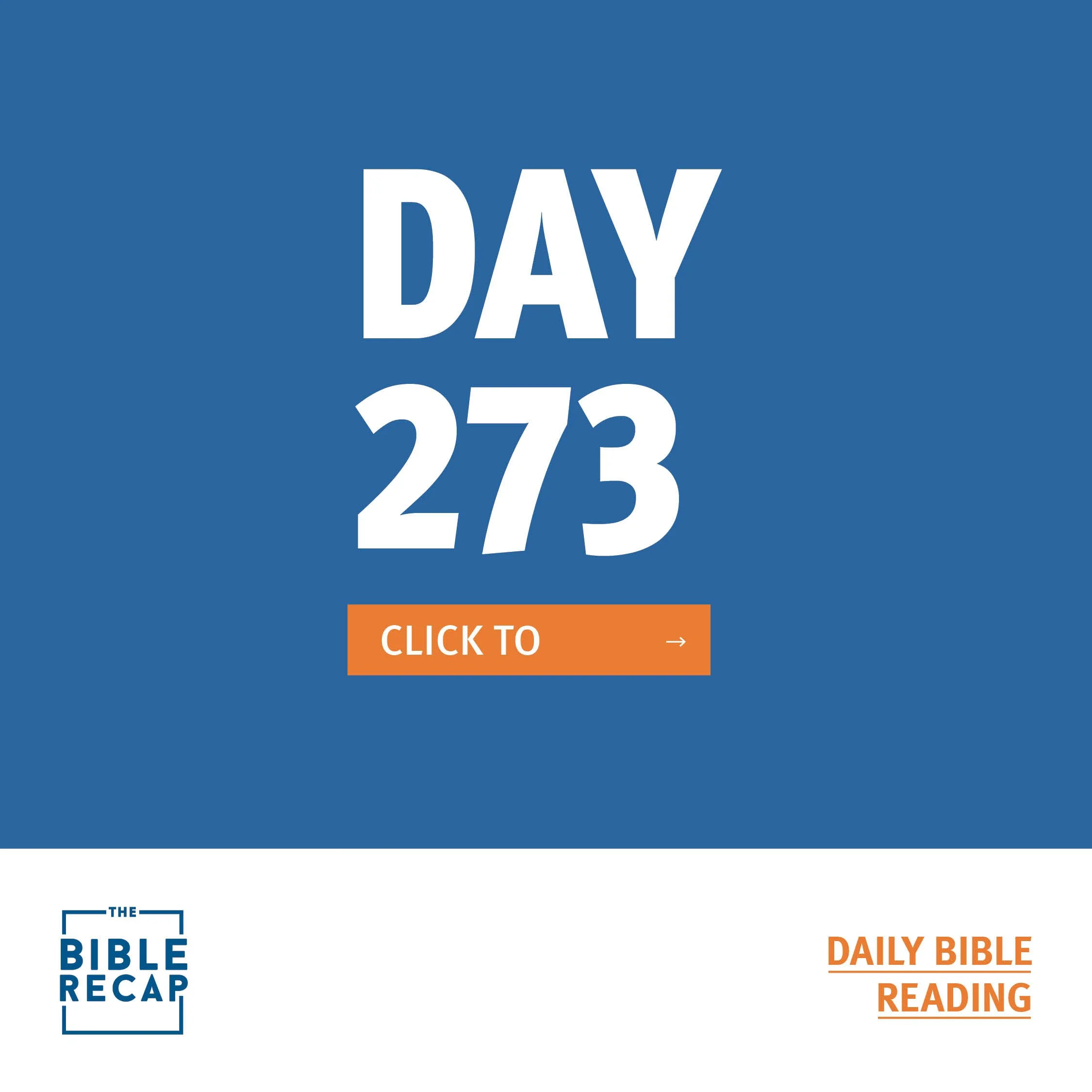 DAY TWO HUNDRED-SEVENTY THREE