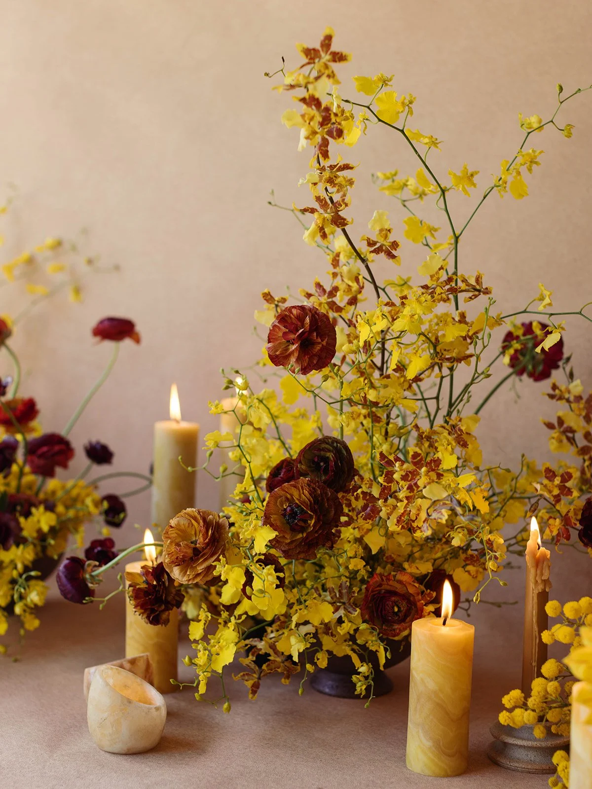 Yellow Brown Modern Wedding Flowers San Francisco Bay Area Florist.jpg