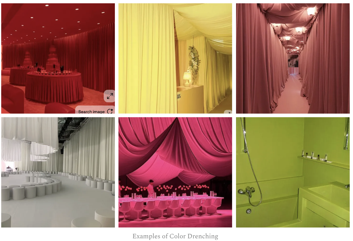 examples of color drenching