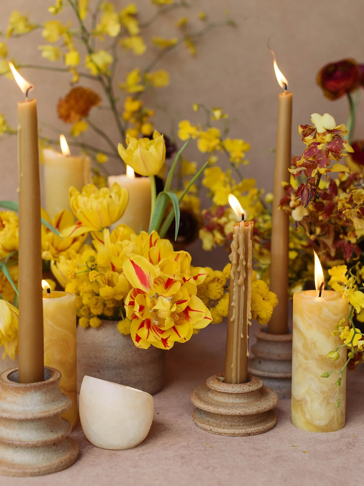 Yellow Brown Modern Wedding Flowers San Francisco Bay Area Florist 16.jpg