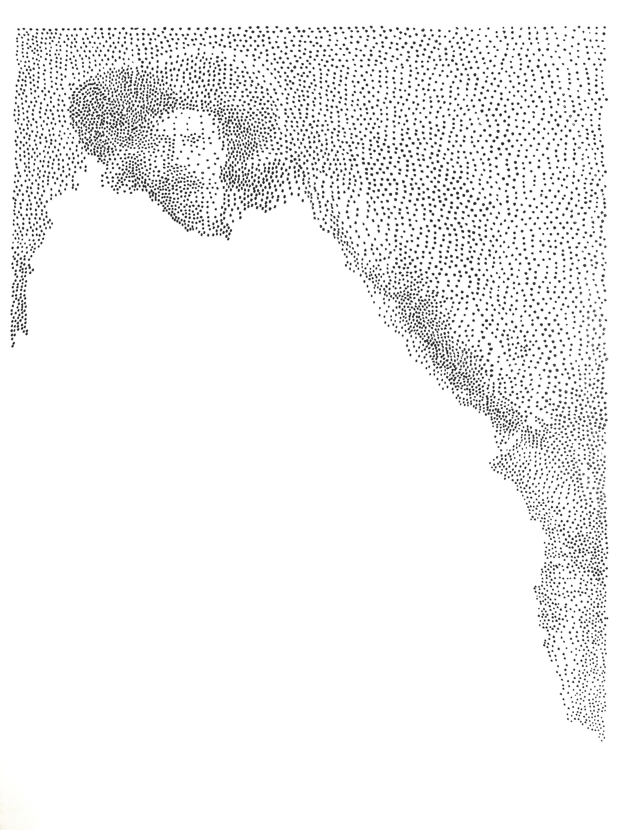  I slowly move across the page and carefully place each dot. 