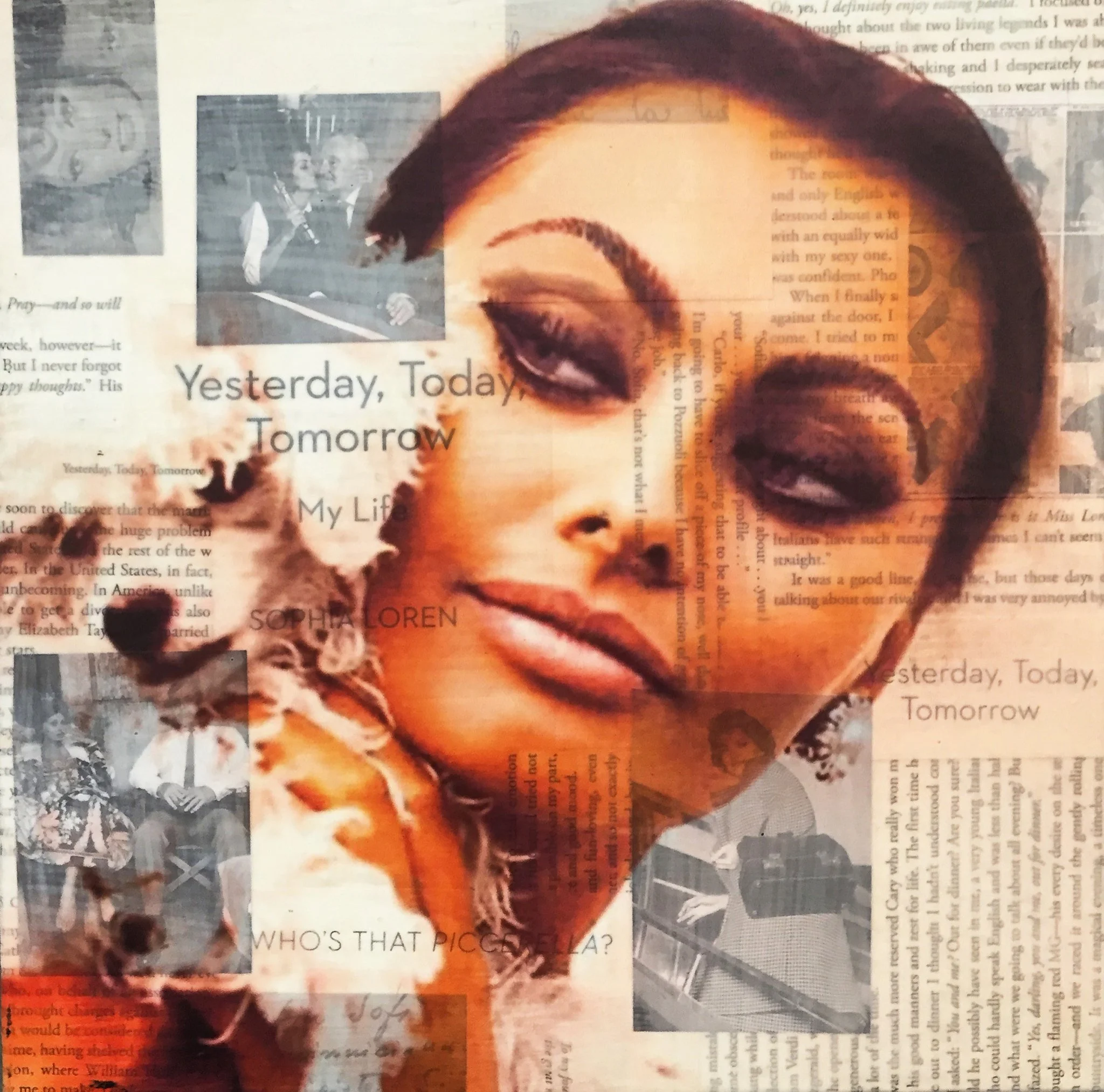 Sophia Loren with puppy