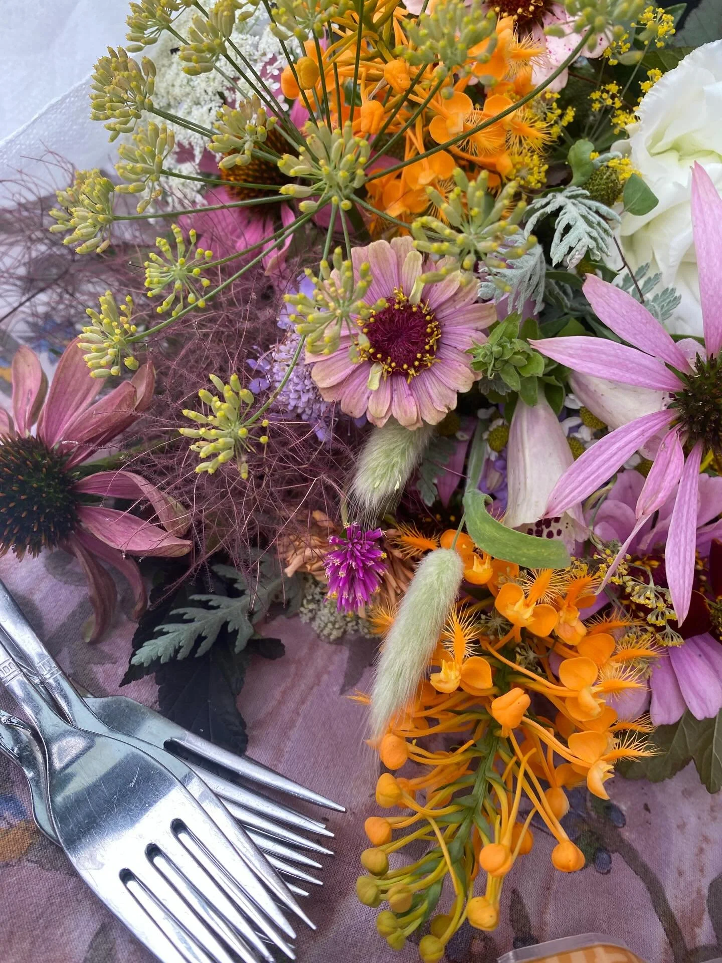 Roadside cake breaks, barefoot walks in the woods and whatever&rsquo;s blooming. My bestie and her love and their homespun wedding last year on the Blue Ridge Pkwy.