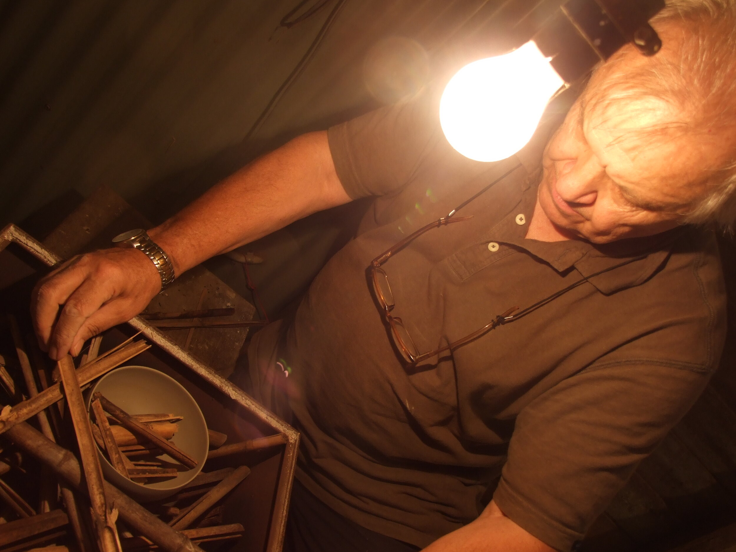  Bucchero fumebox being prepared for firing, , The Lakes Studios, Nungurner 