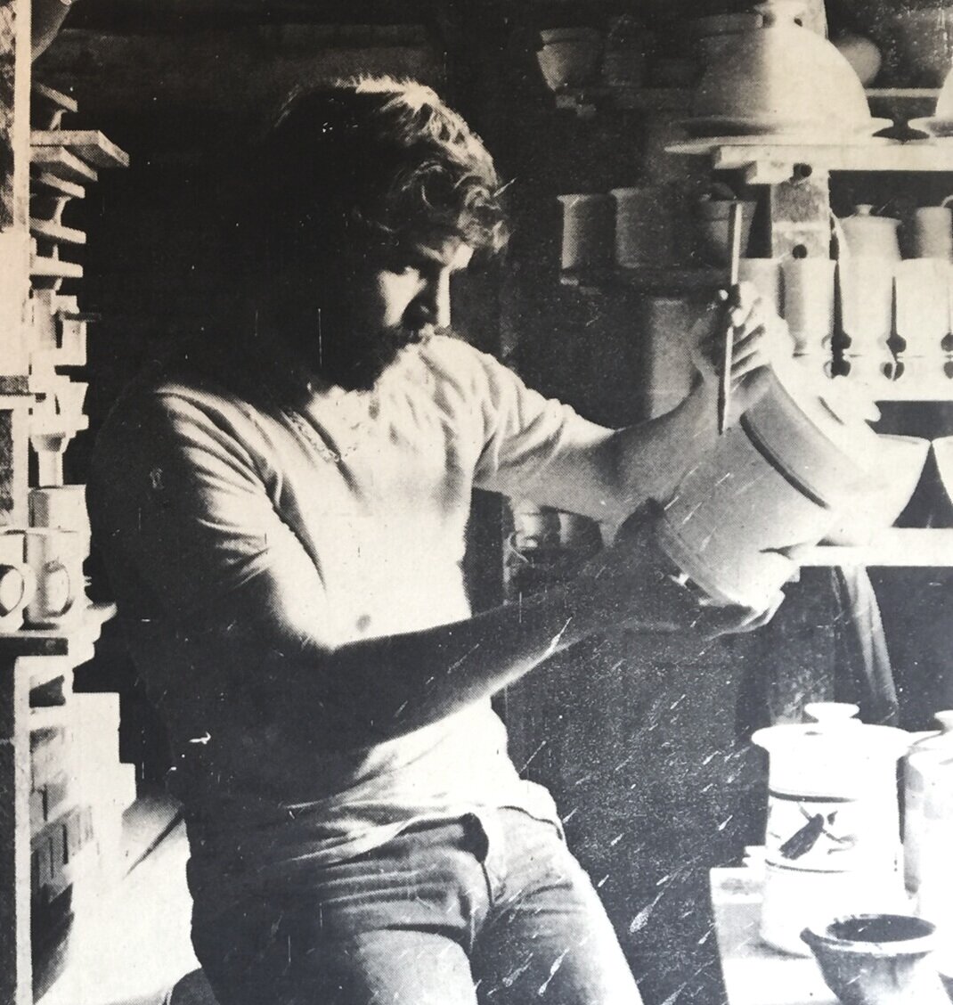  Decorating, Broomhill Pottery, late 1970s 